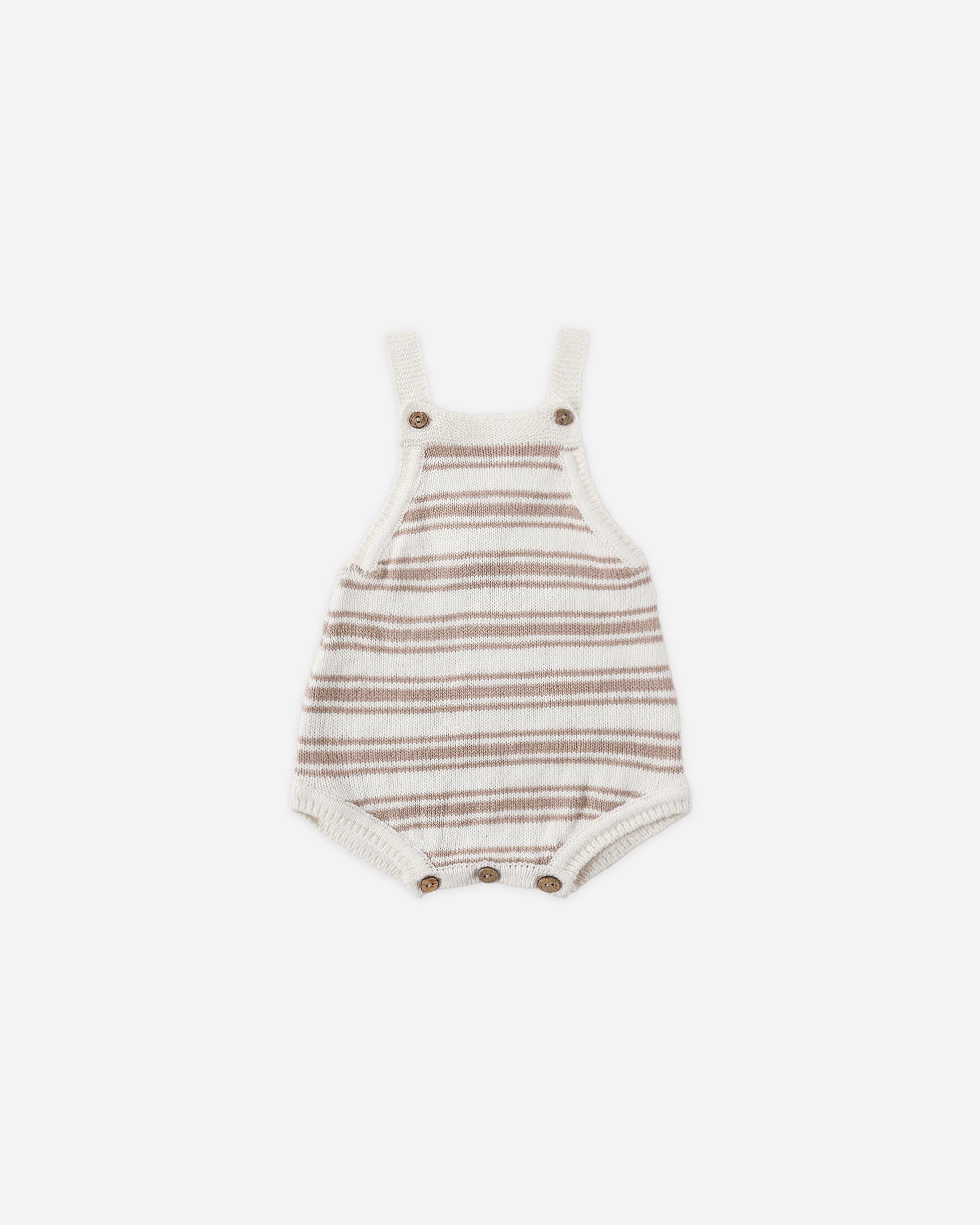Tatum Romper Oat Stripe - Rylee + Cru | Kids Clothes | Trendy Baby Clothes | Modern Infant Outfits |