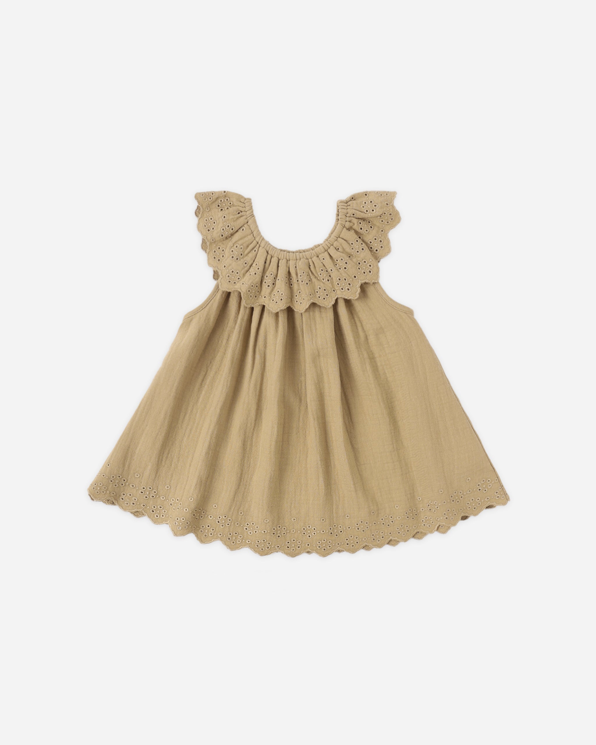 Isla Dress Honey - Rylee + Cru | Kids Clothes | Trendy Baby Clothes | Modern Infant Outfits |