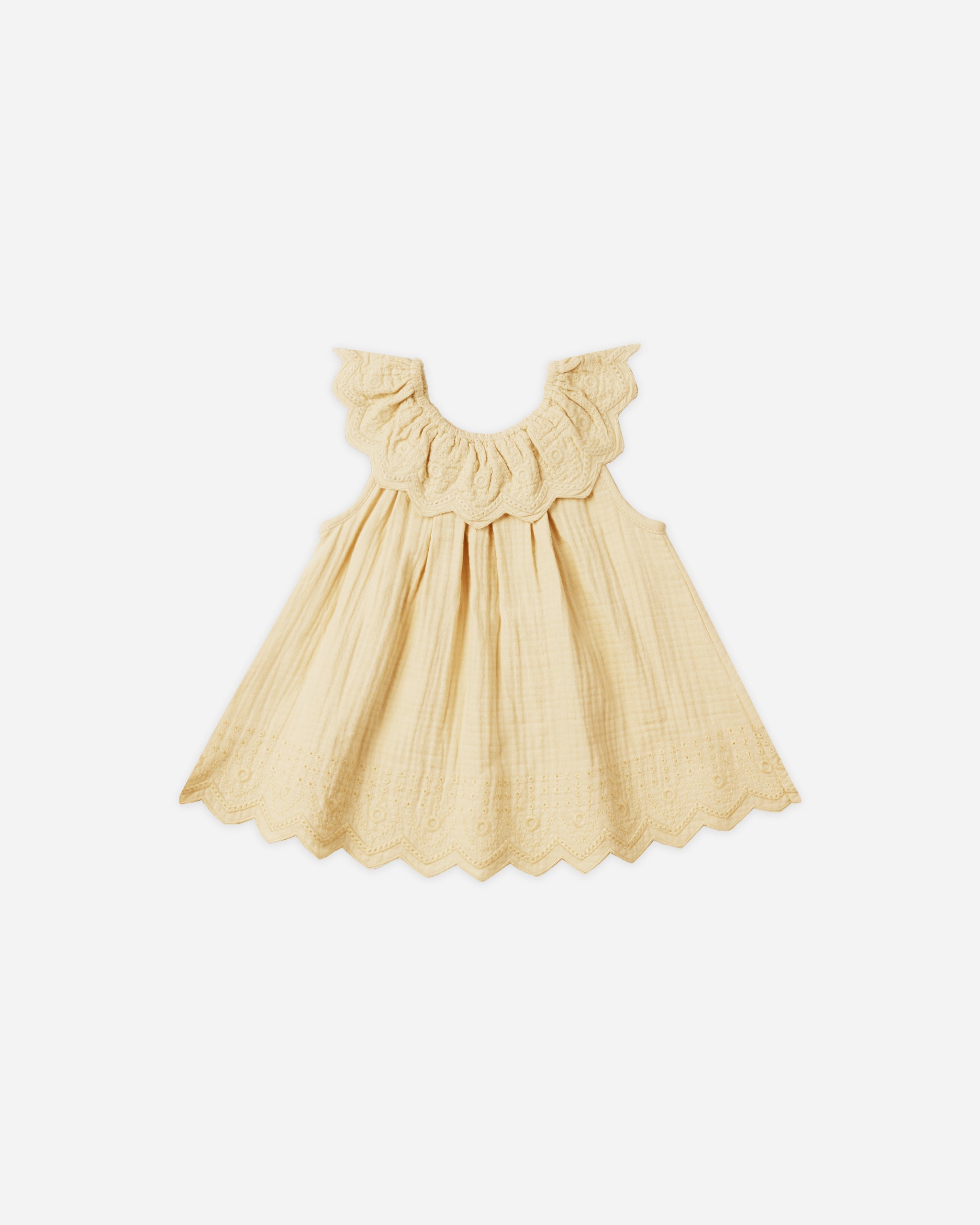 Isla Dress || Lemon - Rylee + Cru | Kids Clothes | Trendy Baby Clothes | Modern Infant Outfits |