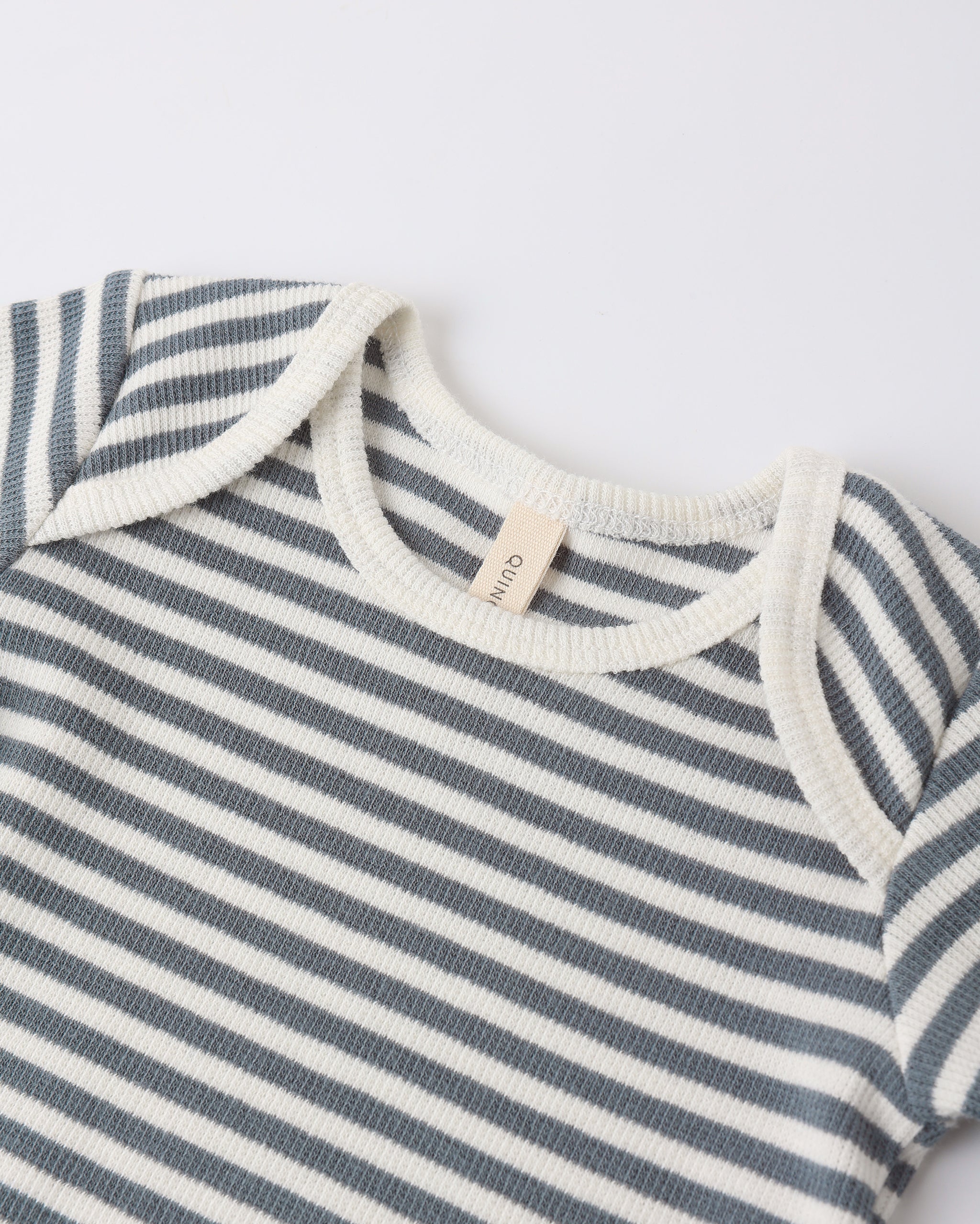 Ribbed Short Sleeve Tee + Legging Set Ocean Stripe - Rylee + Cru | Kids Clothes | Trendy Baby Clothes | Modern Infant Outfits |