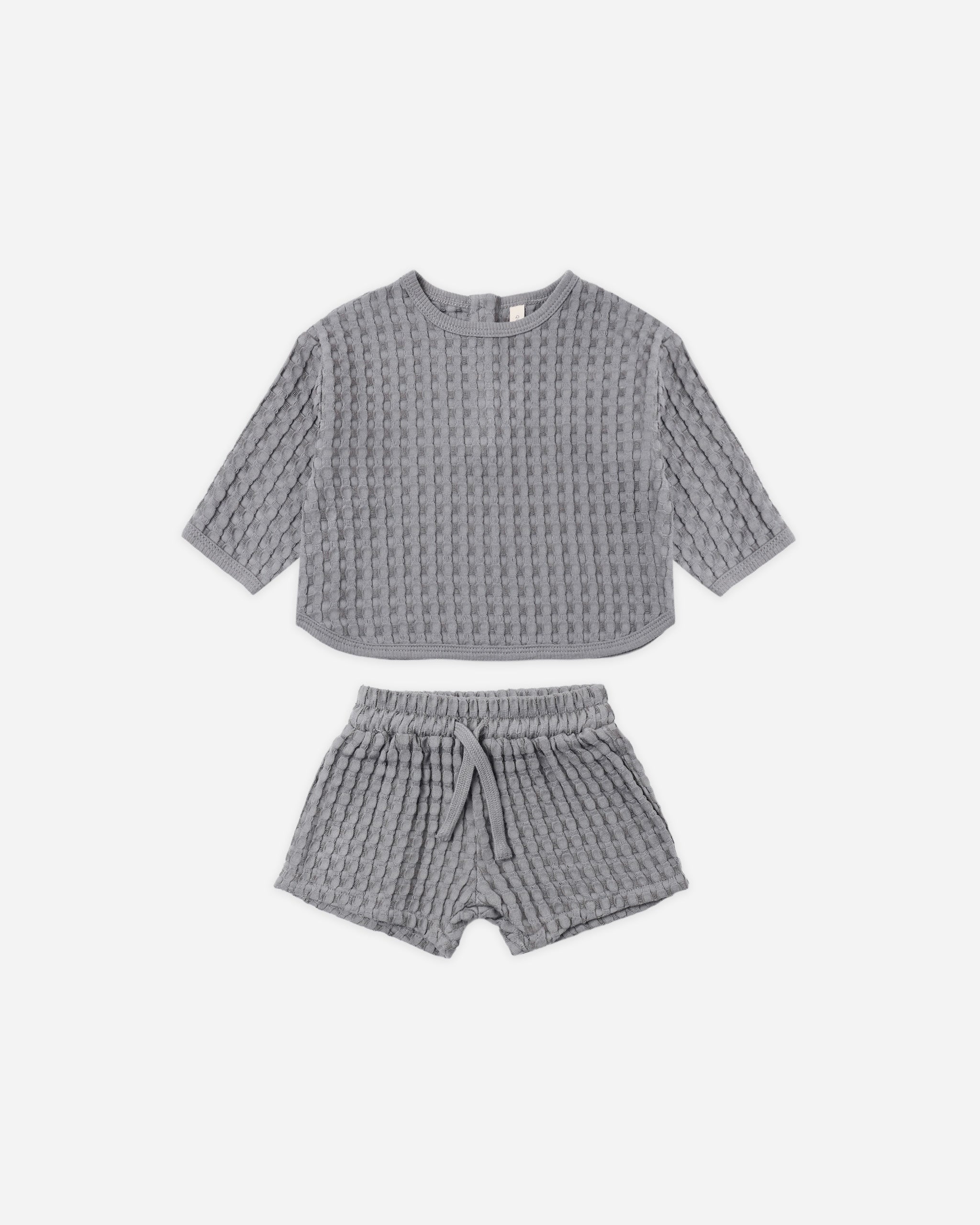 Flynn Set Slate - Rylee + Cru | Kids Clothes | Trendy Baby Clothes | Modern Infant Outfits |