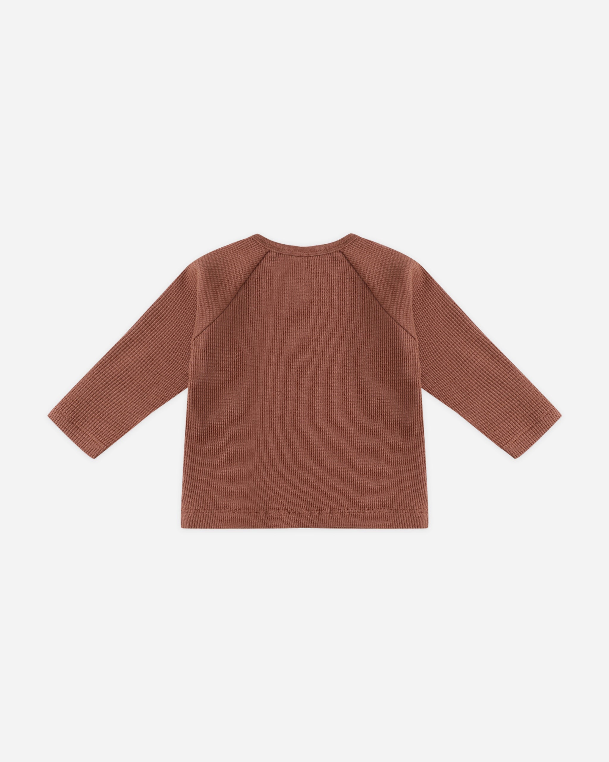 Henley Knit Top || Cranberry