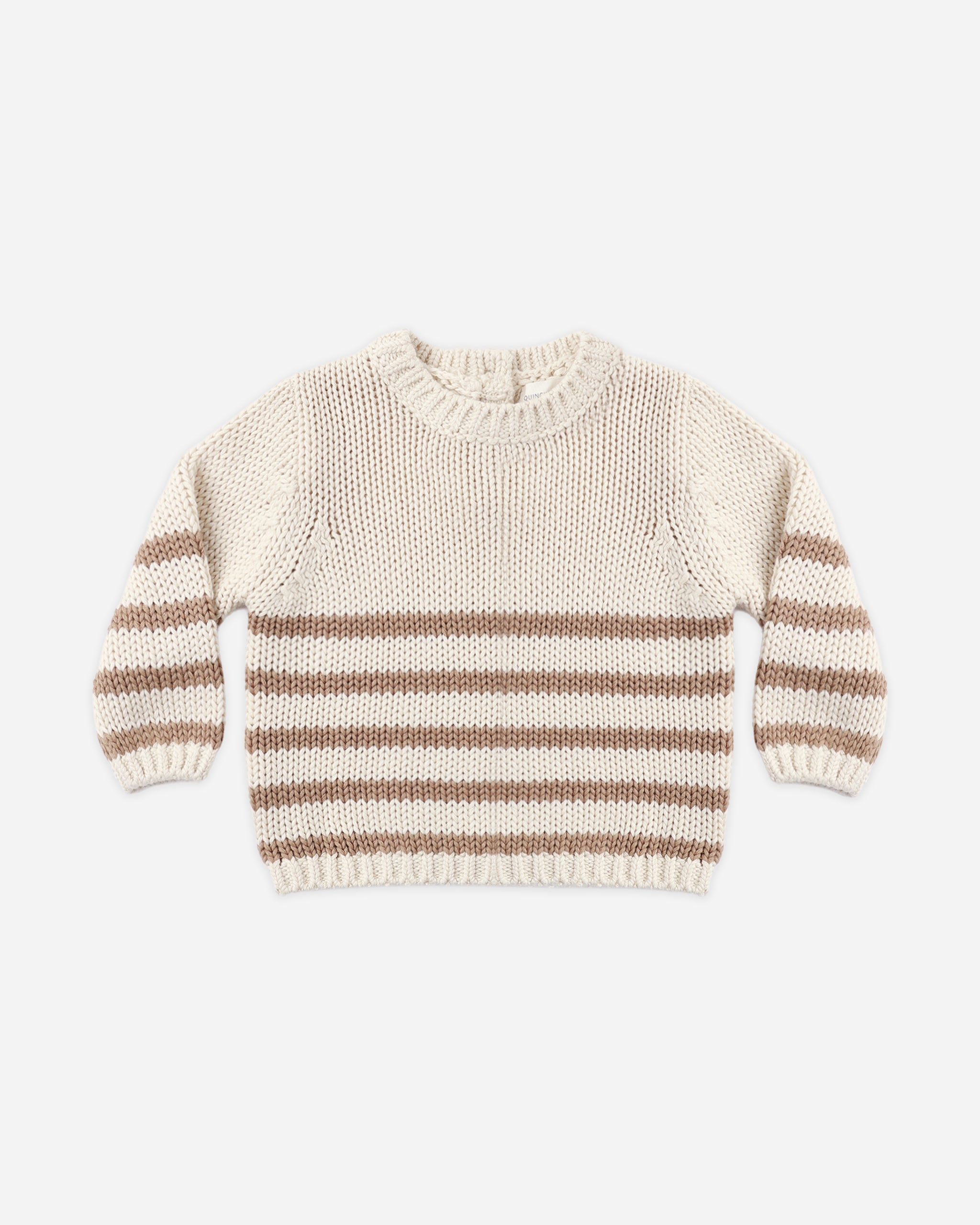 Rex Sweater Almond Stripe - Rylee + Cru | Kids Clothes | Trendy Baby Clothes | Modern Infant Outfits |