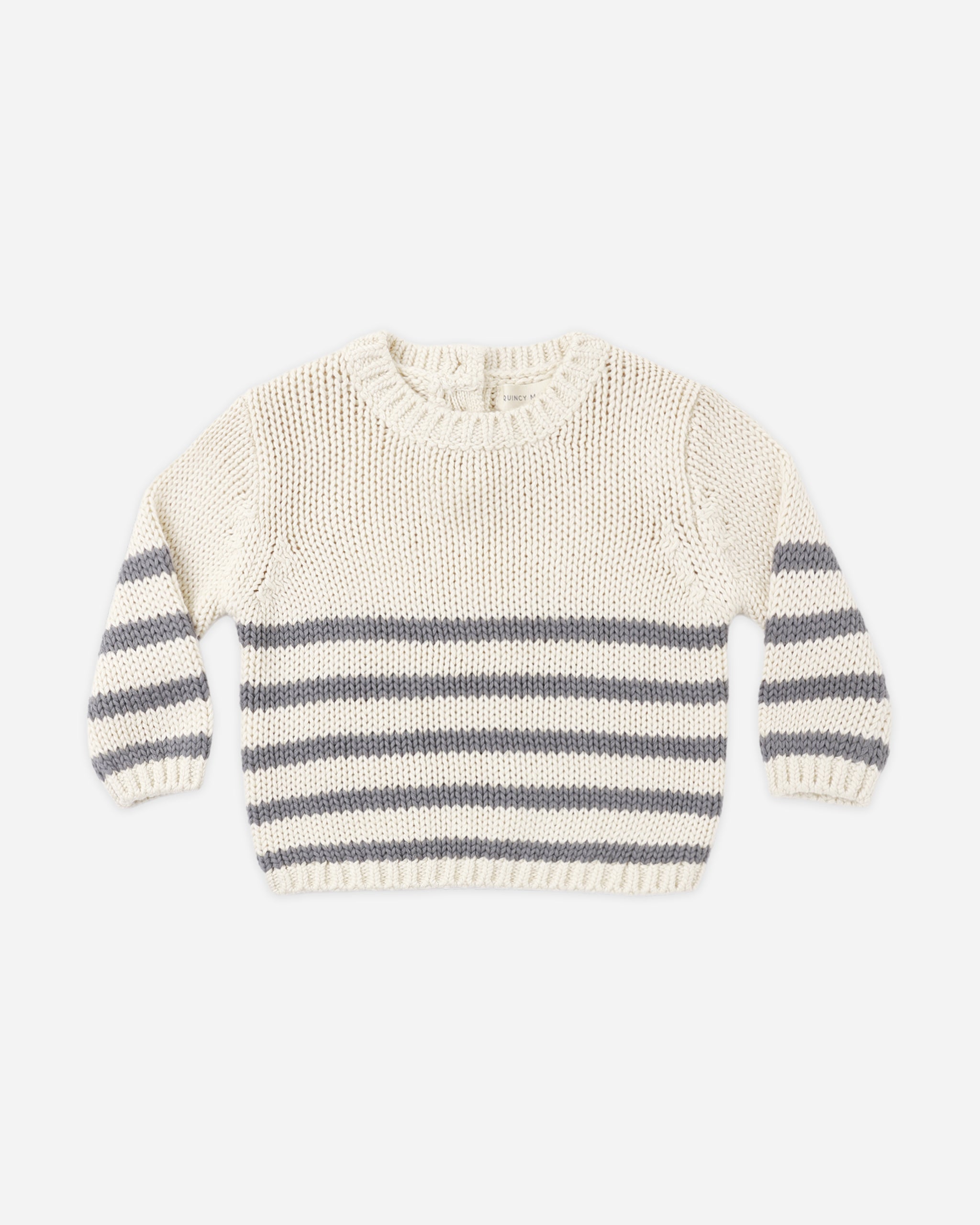 Rex Sweater Slate Stripe - Rylee + Cru | Kids Clothes | Trendy Baby Clothes | Modern Infant Outfits |