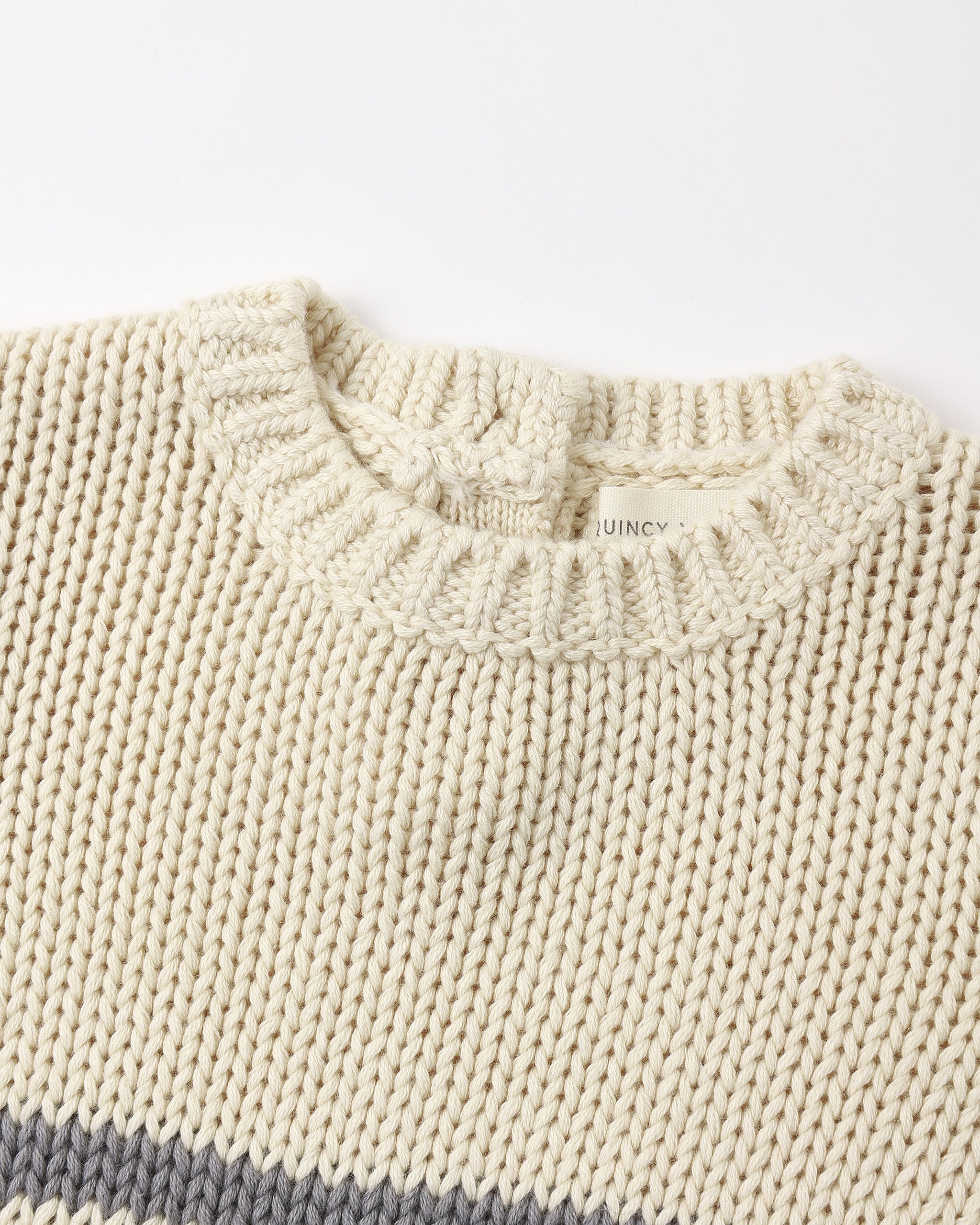 Rex Sweater Slate Stripe - Rylee + Cru | Kids Clothes | Trendy Baby Clothes | Modern Infant Outfits |