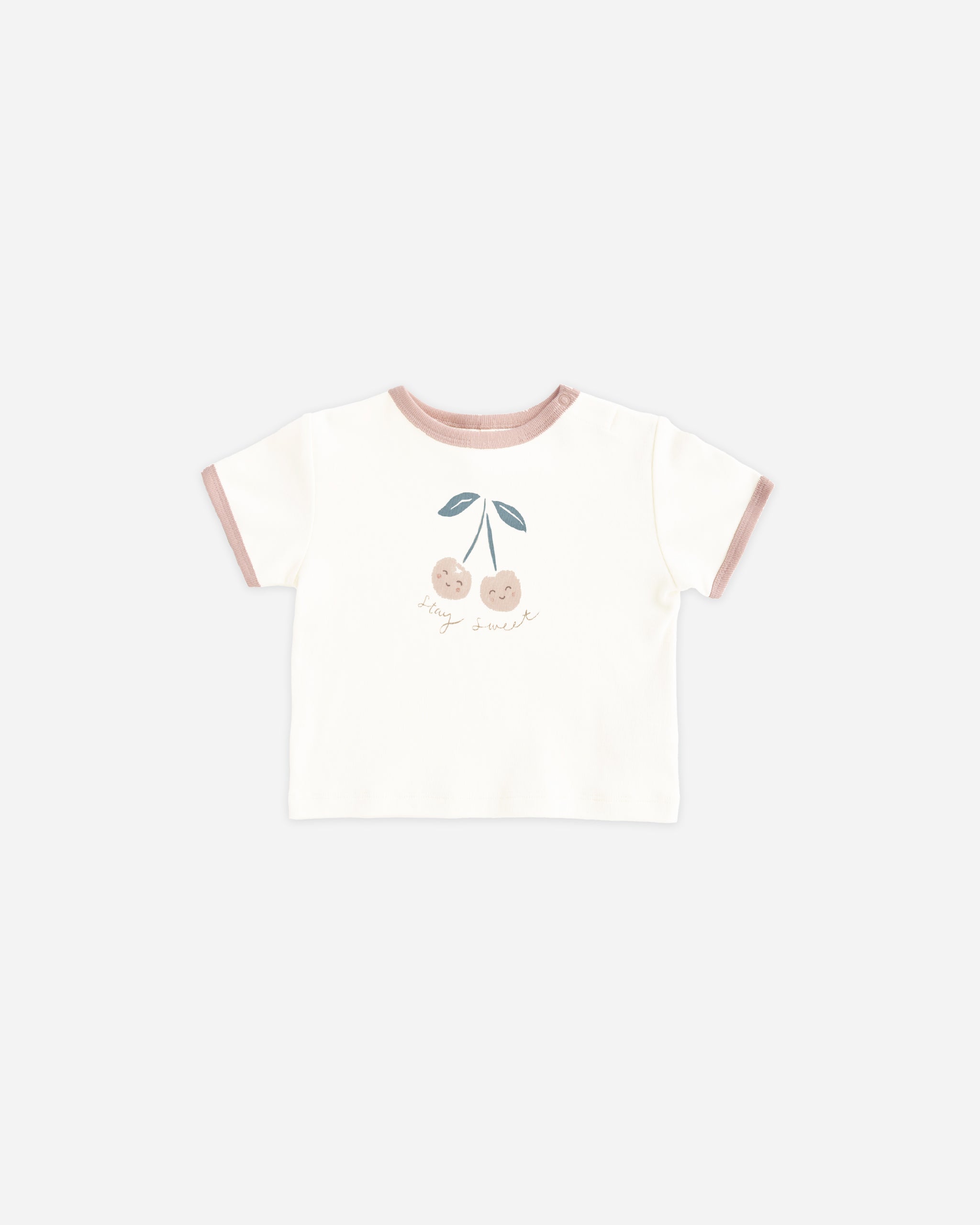 Ringer Tee Cherry - Rylee + Cru | Kids Clothes | Trendy Baby Clothes | Modern Infant Outfits |