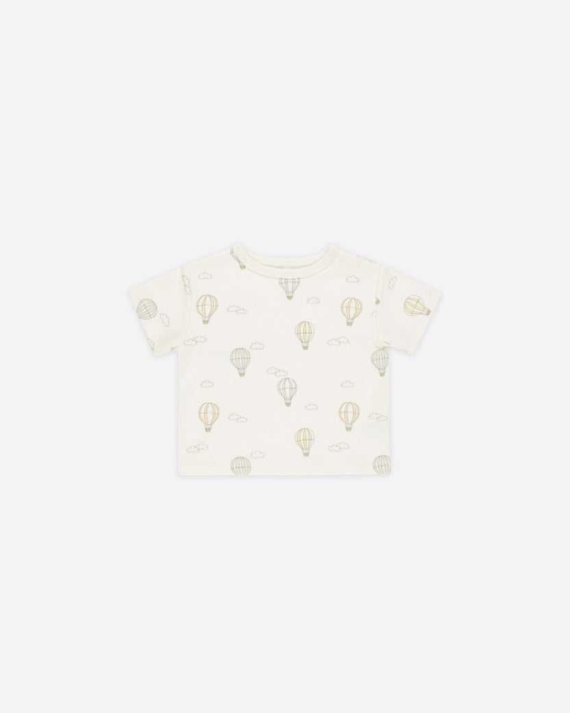Quincy Mae Side Snap Bodysuit + Pant Set - Fern Stripe main image 1