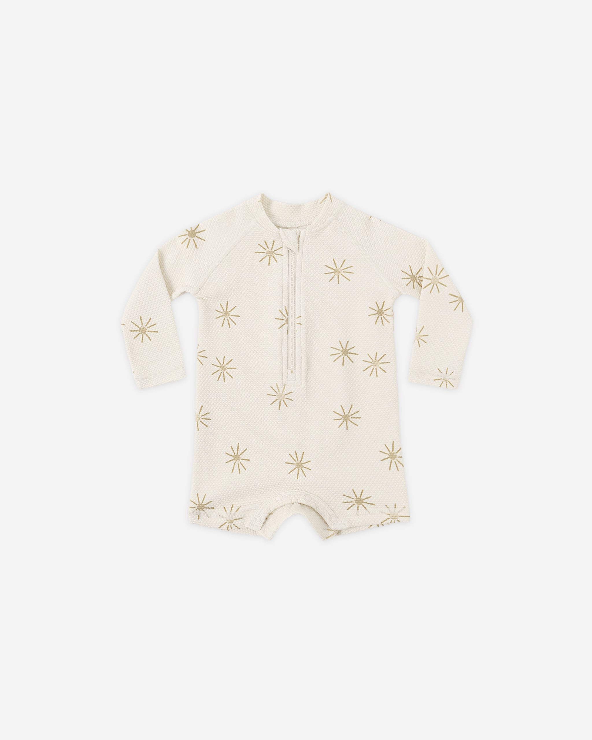 Long Sleeve One-Piece Rashguard Sunburst - Rylee + Cru | Kids Clothes | Trendy Baby Clothes | Modern Infant Outfits |
