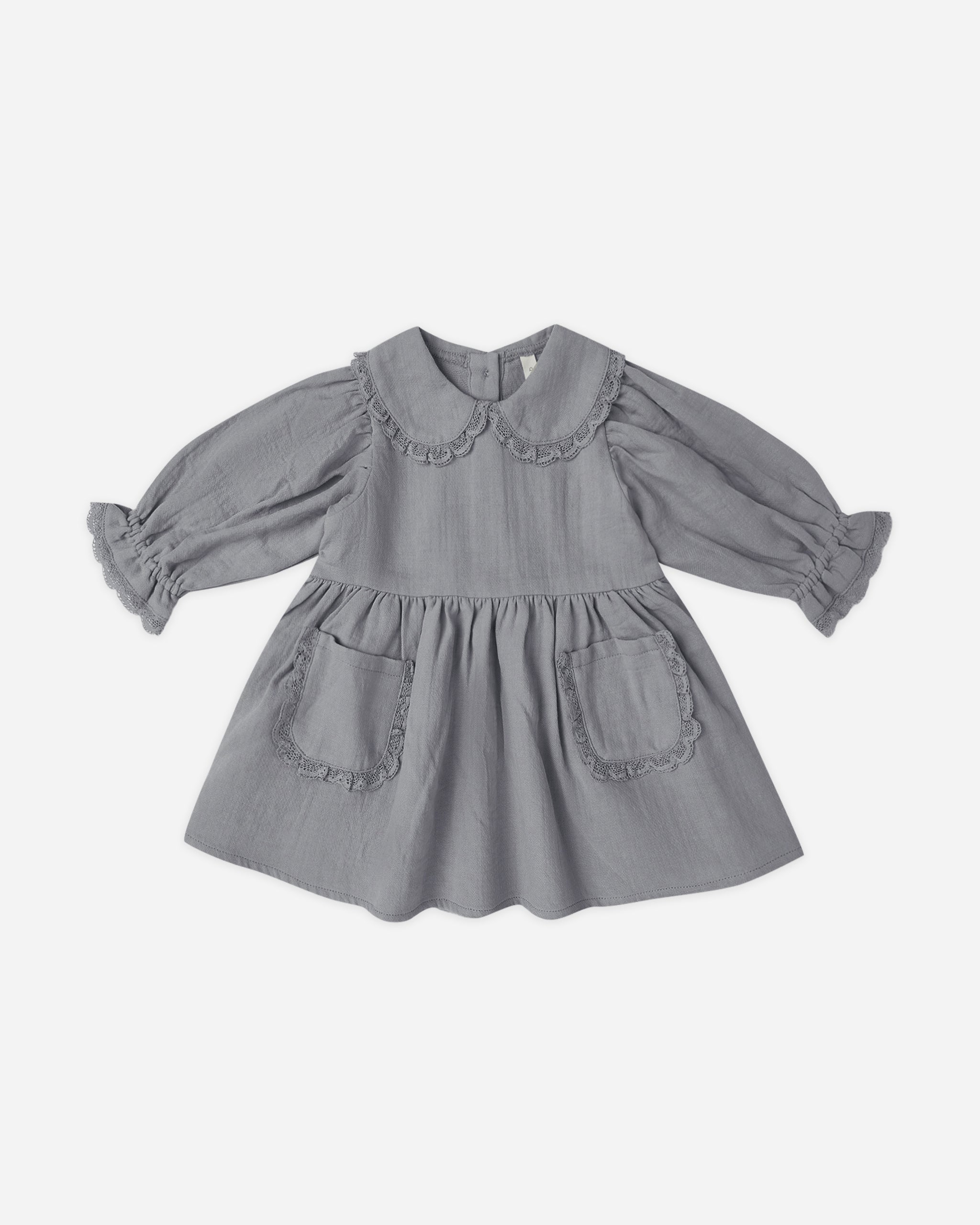 Marisol Dress Slate - Rylee + Cru | Kids Clothes | Trendy Baby Clothes | Modern Infant Outfits |