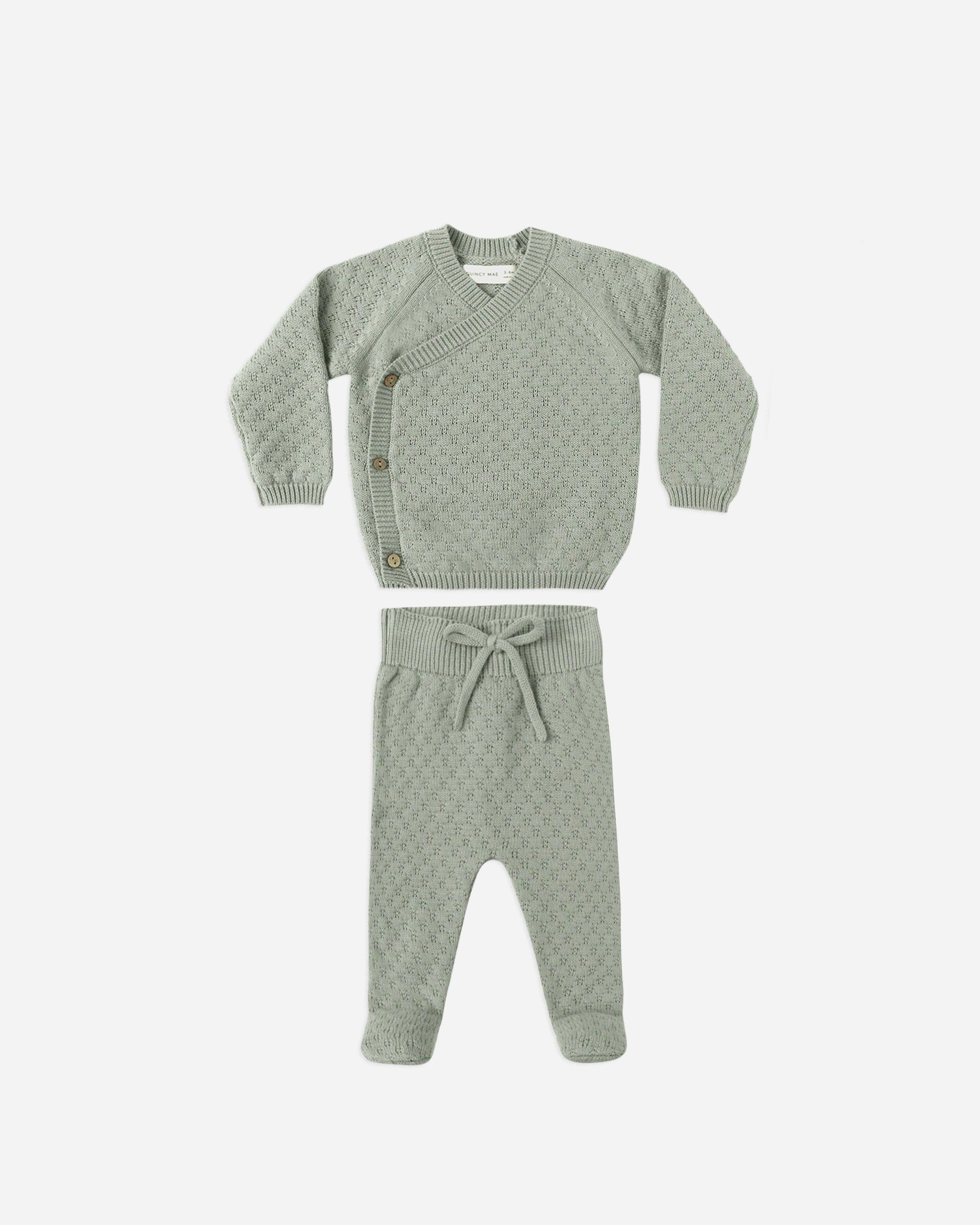 Knit Wrap Top + Pant Set || Fern