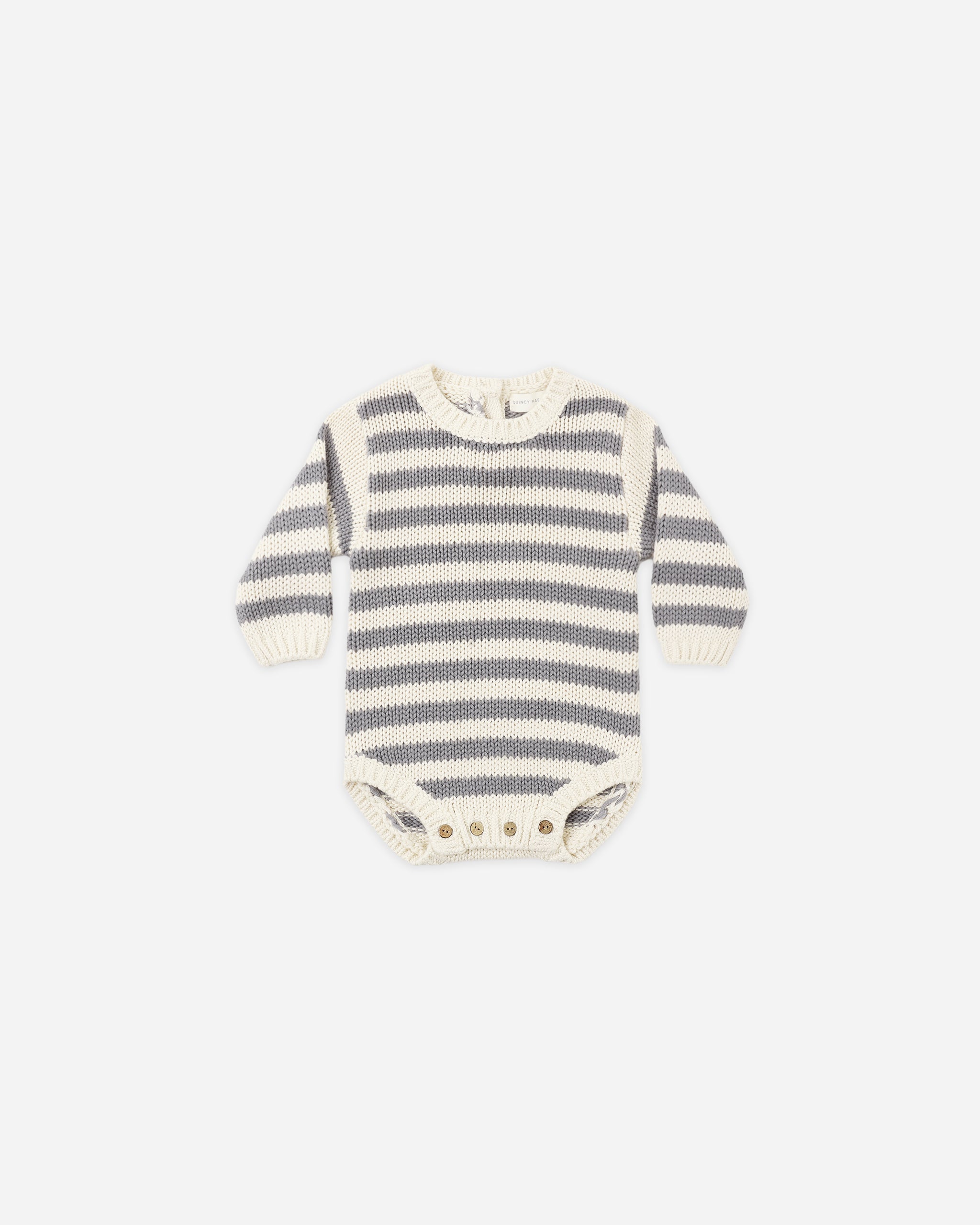 Rex Romper Slate Stripe - Rylee + Cru | Kids Clothes | Trendy Baby Clothes | Modern Infant Outfits |