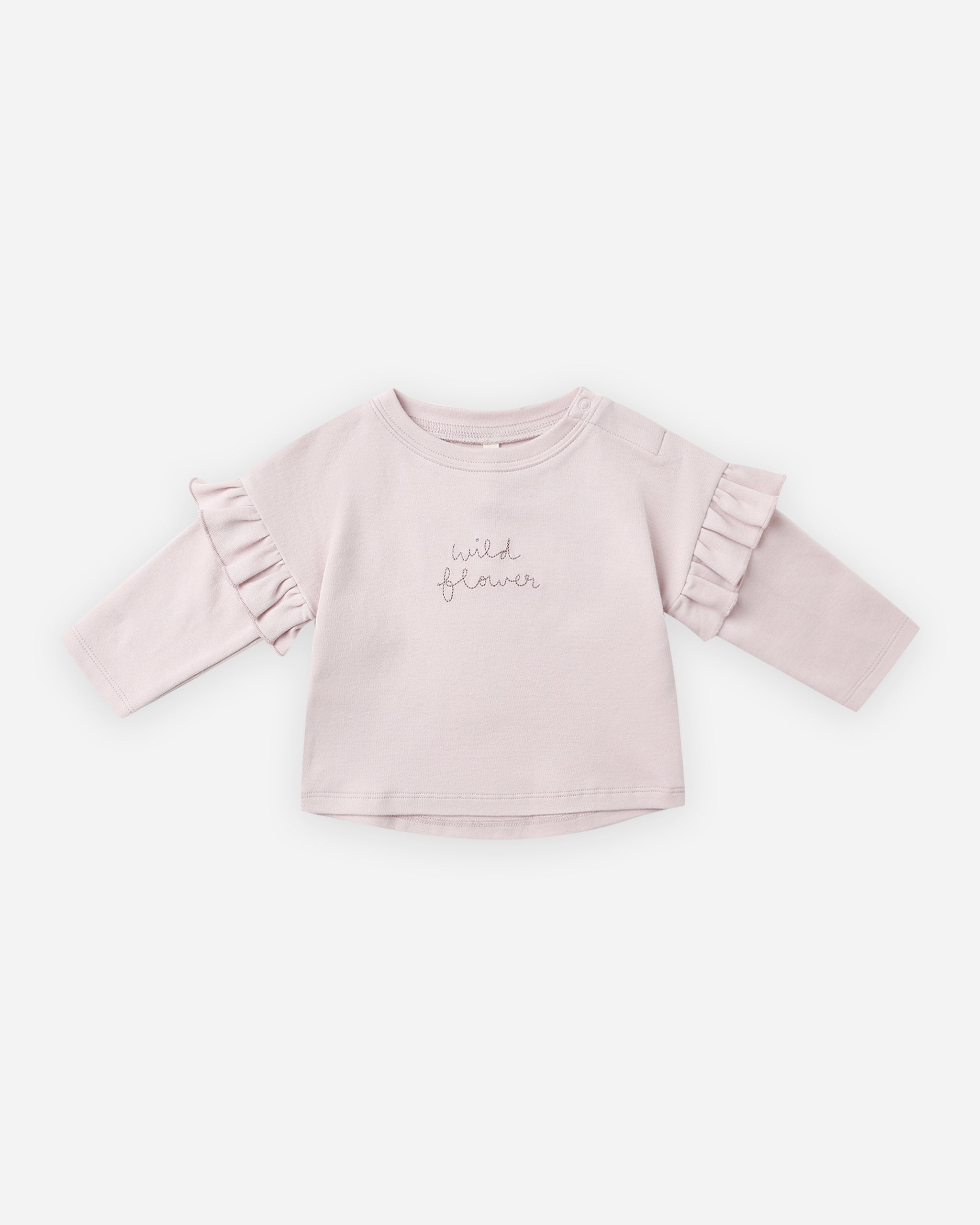 Ruffle Long Sleeve Tee || Wild Flower