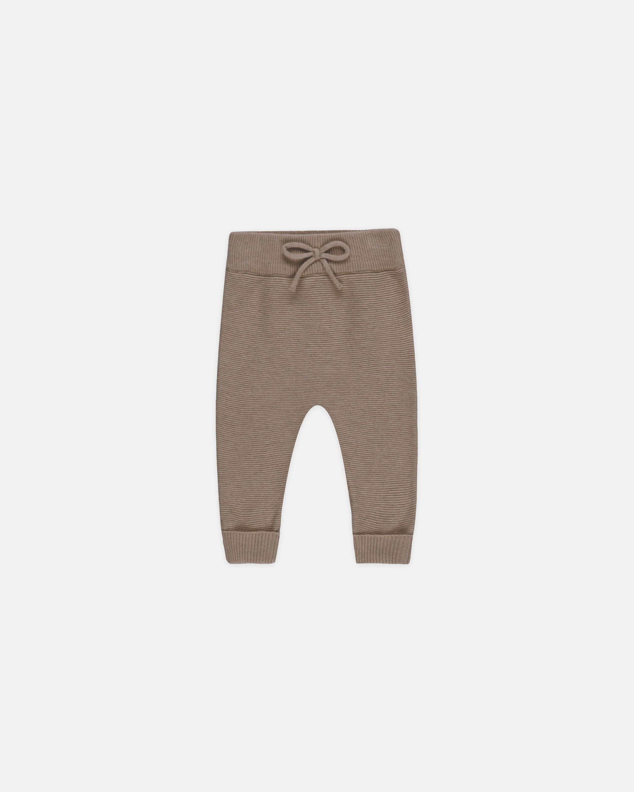 Knit Pant || Heathered Mocha - Rylee + Cru | Kids Clothes | Trendy Baby Clothes | Modern Infant Outfits |