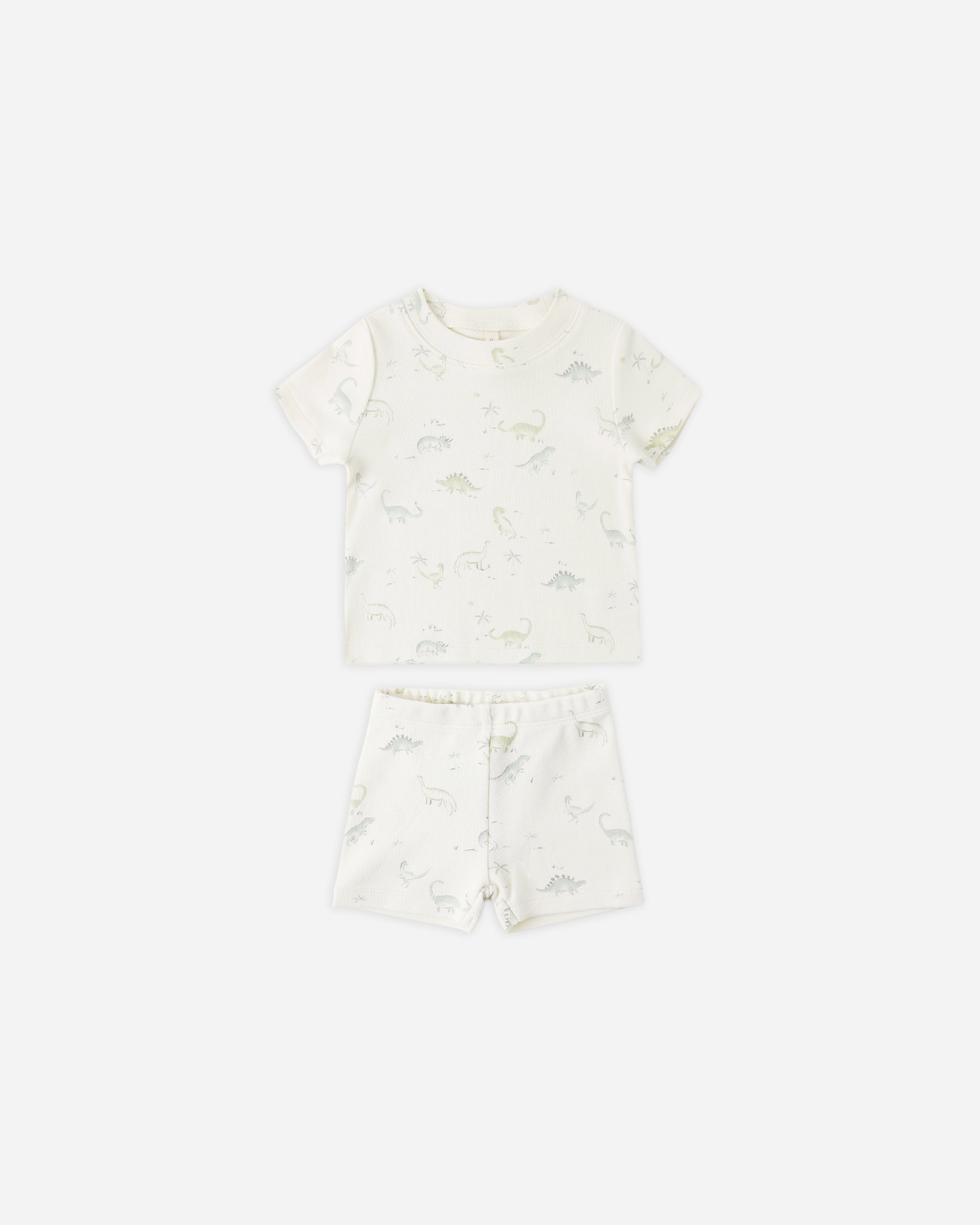 Summer Pajama Set Dinosaur - Rylee + Cru | Kids Clothes | Trendy Baby Clothes | Modern Infant Outfits |