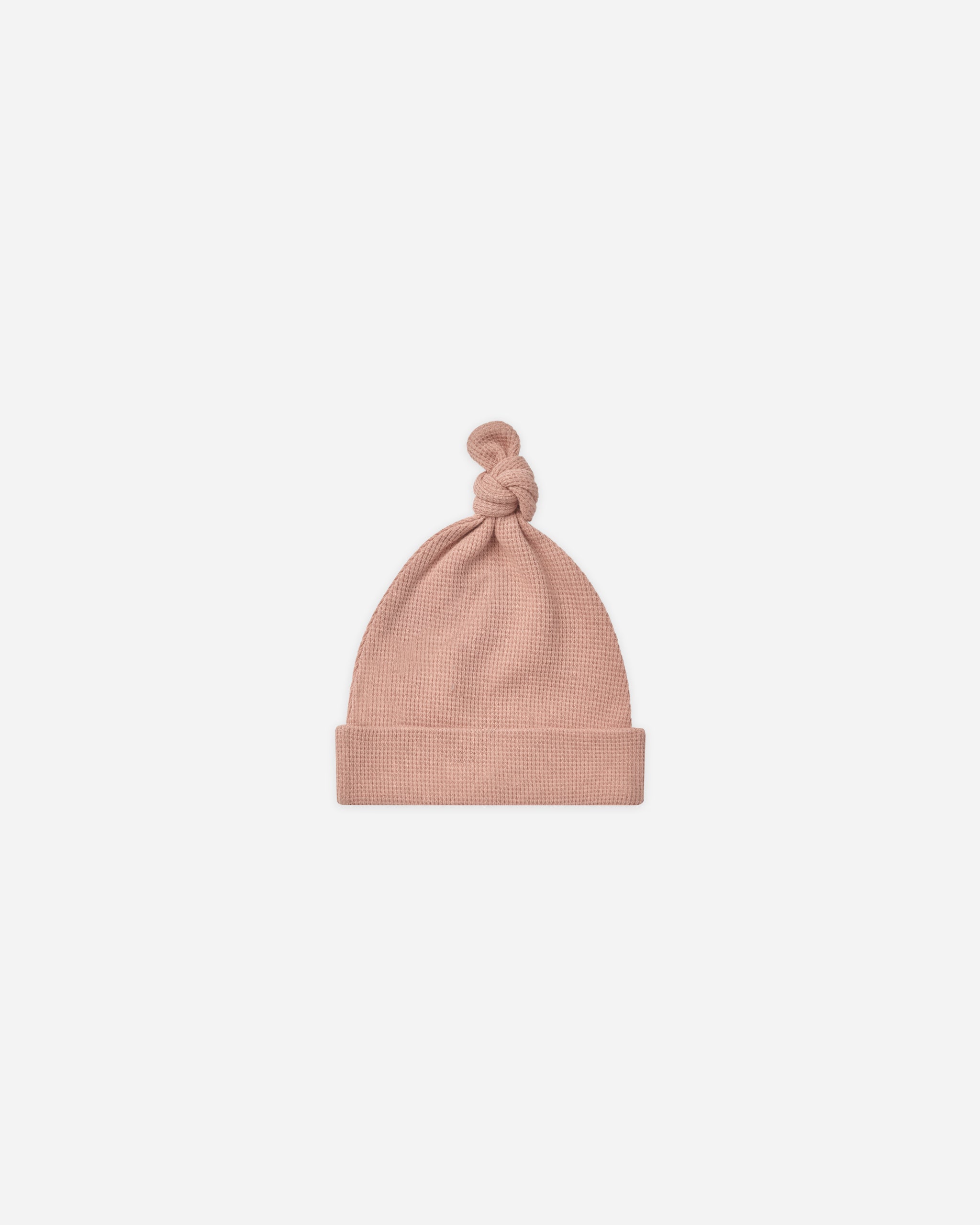 Waffle Knotted Baby Hat || Rose - Rylee + Cru | Kids Clothes | Trendy Baby Clothes | Modern Infant Outfits |