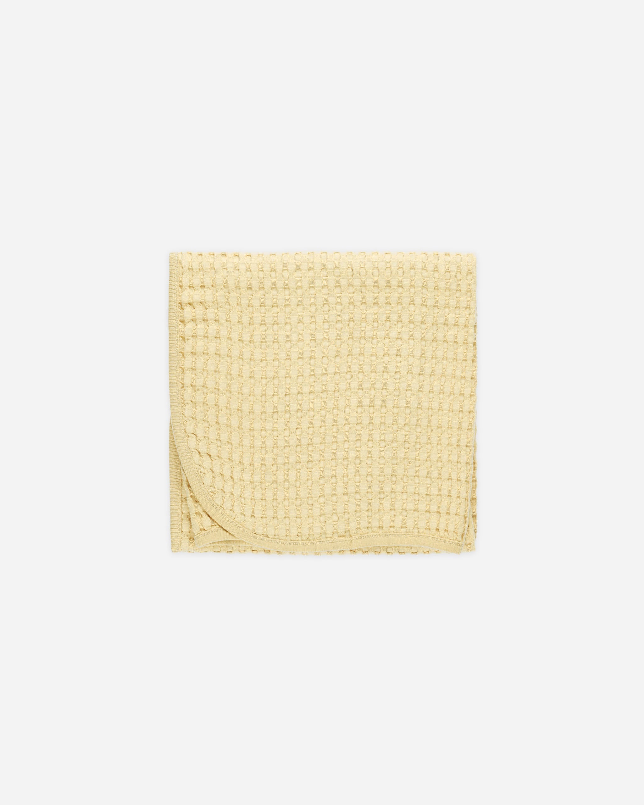 Waffle Baby Blanket || Yellow