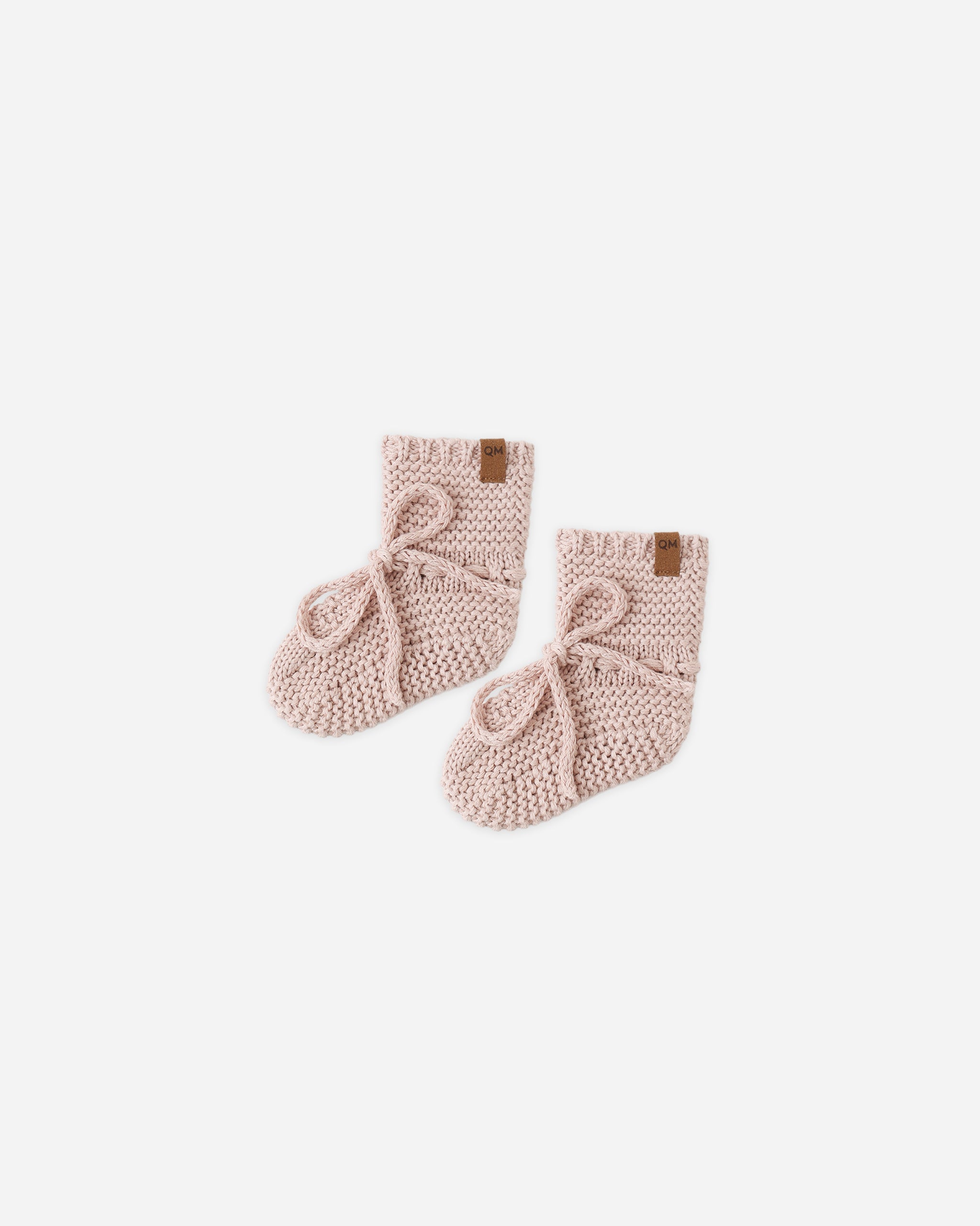 Knit Booties Blush - Rylee + Cru | Kids Clothes | Trendy Baby Clothes | Modern Infant Outfits |