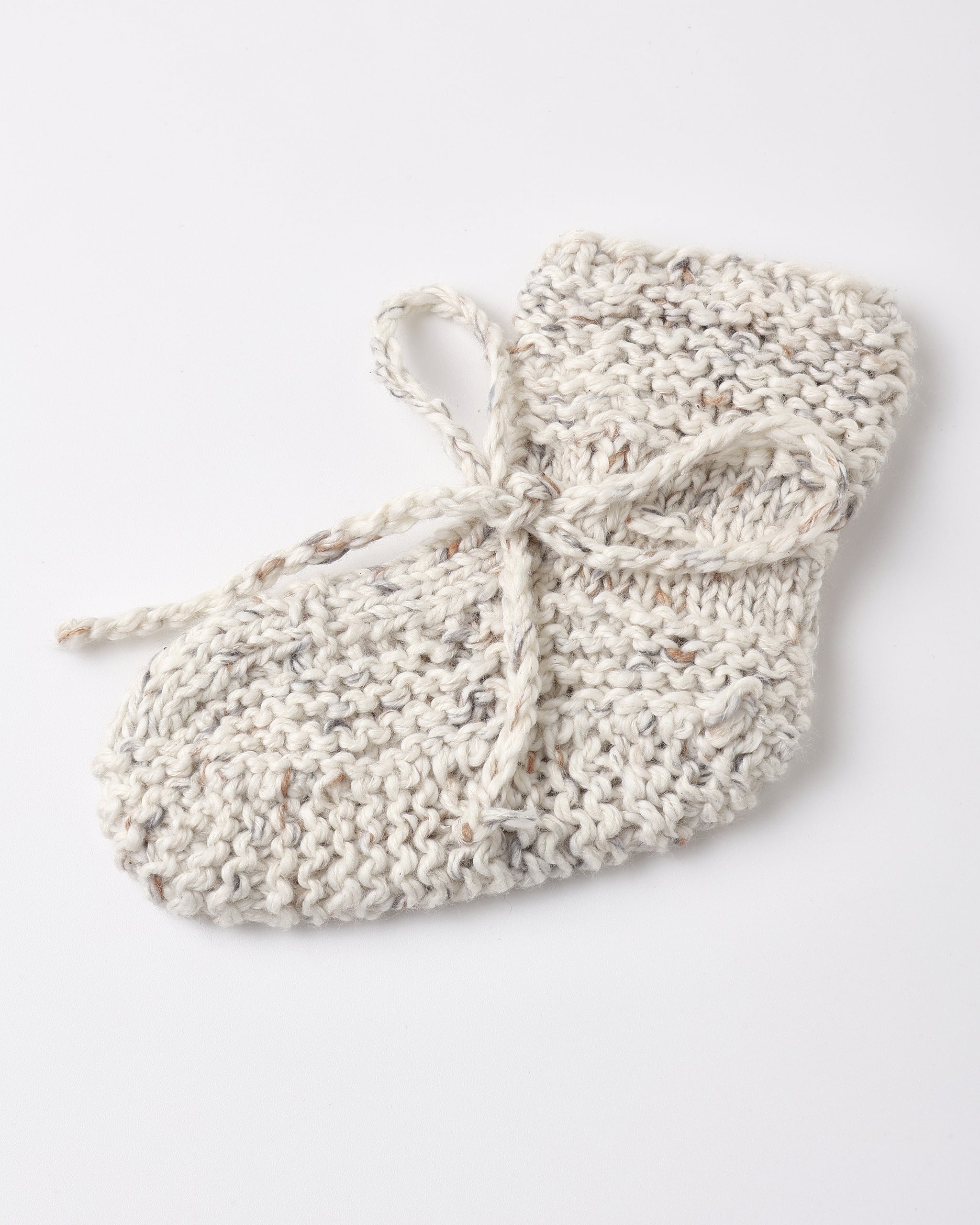 Knit Booties Natural Confetti - Rylee + Cru | Kids Clothes | Trendy Baby Clothes | Modern Infant Outfits |