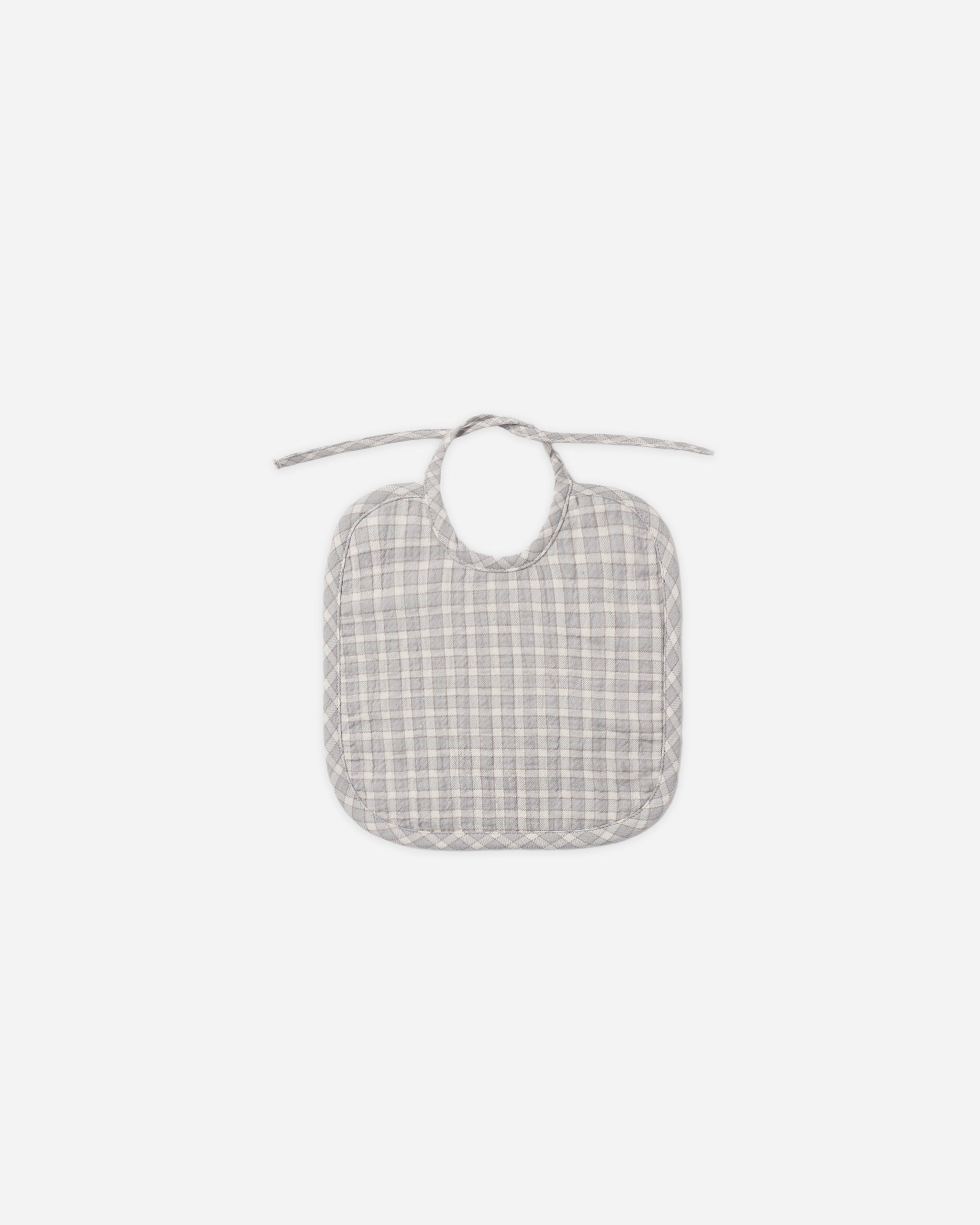 Woven Tie Bib Blue Gingham - Rylee + Cru | Kids Clothes | Trendy Baby Clothes | Modern Infant Outfits |