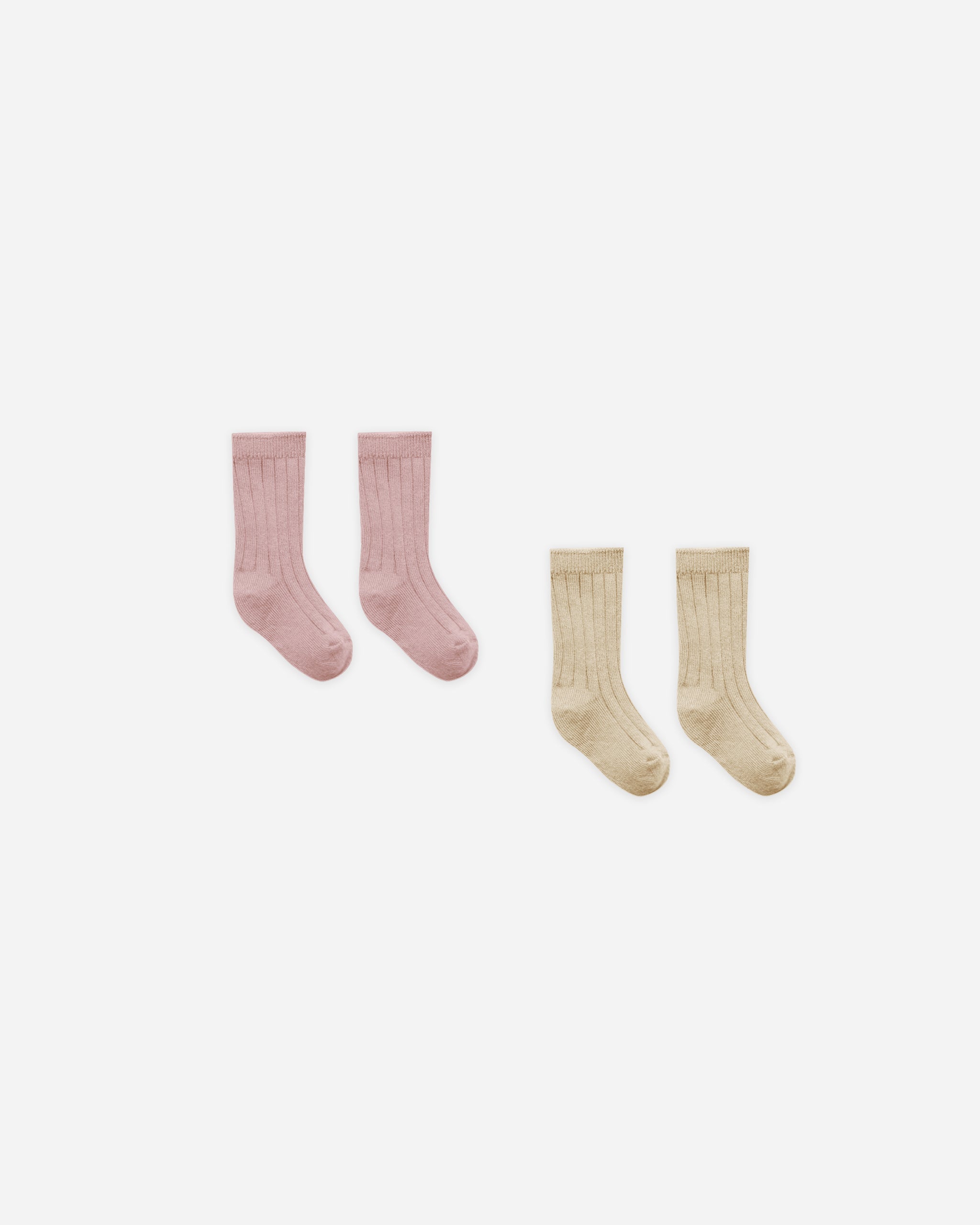 Sock Set Butterscotch, Mauve - Rylee + Cru | Kids Clothes | Trendy Baby Clothes | Modern Infant Outfits |