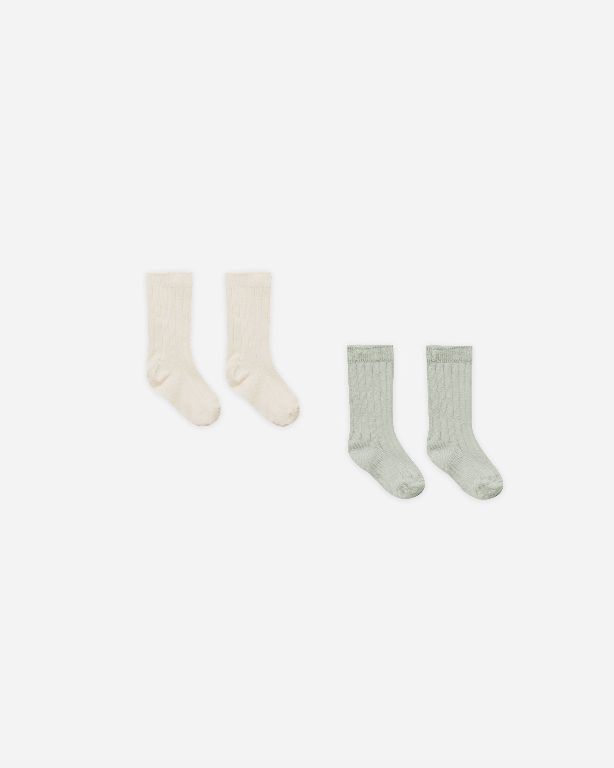 Sock Set Natural, Sage - Rylee + Cru | Kids Clothes | Trendy Baby Clothes | Modern Infant Outfits |
