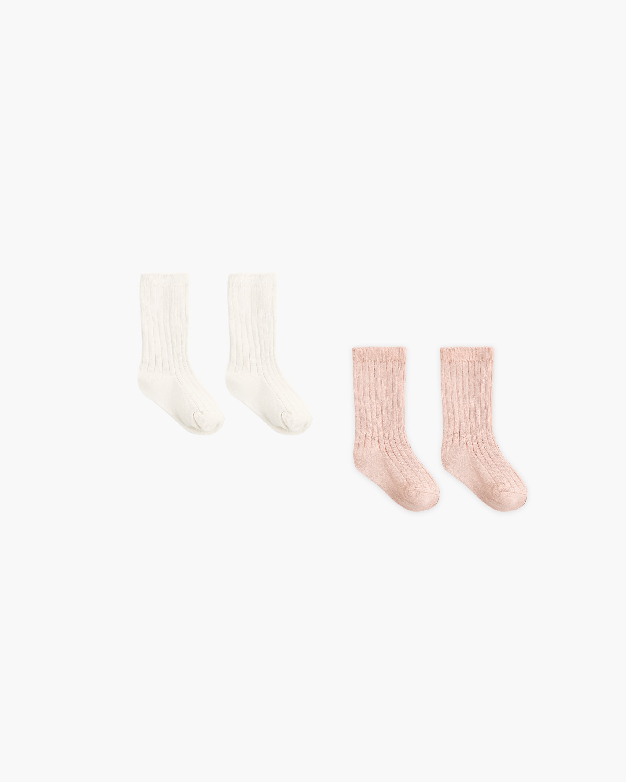 Socks Set Natural, Dusty Rose - Rylee + Cru | Kids Clothes | Trendy Baby Clothes | Modern Infant Outfits |