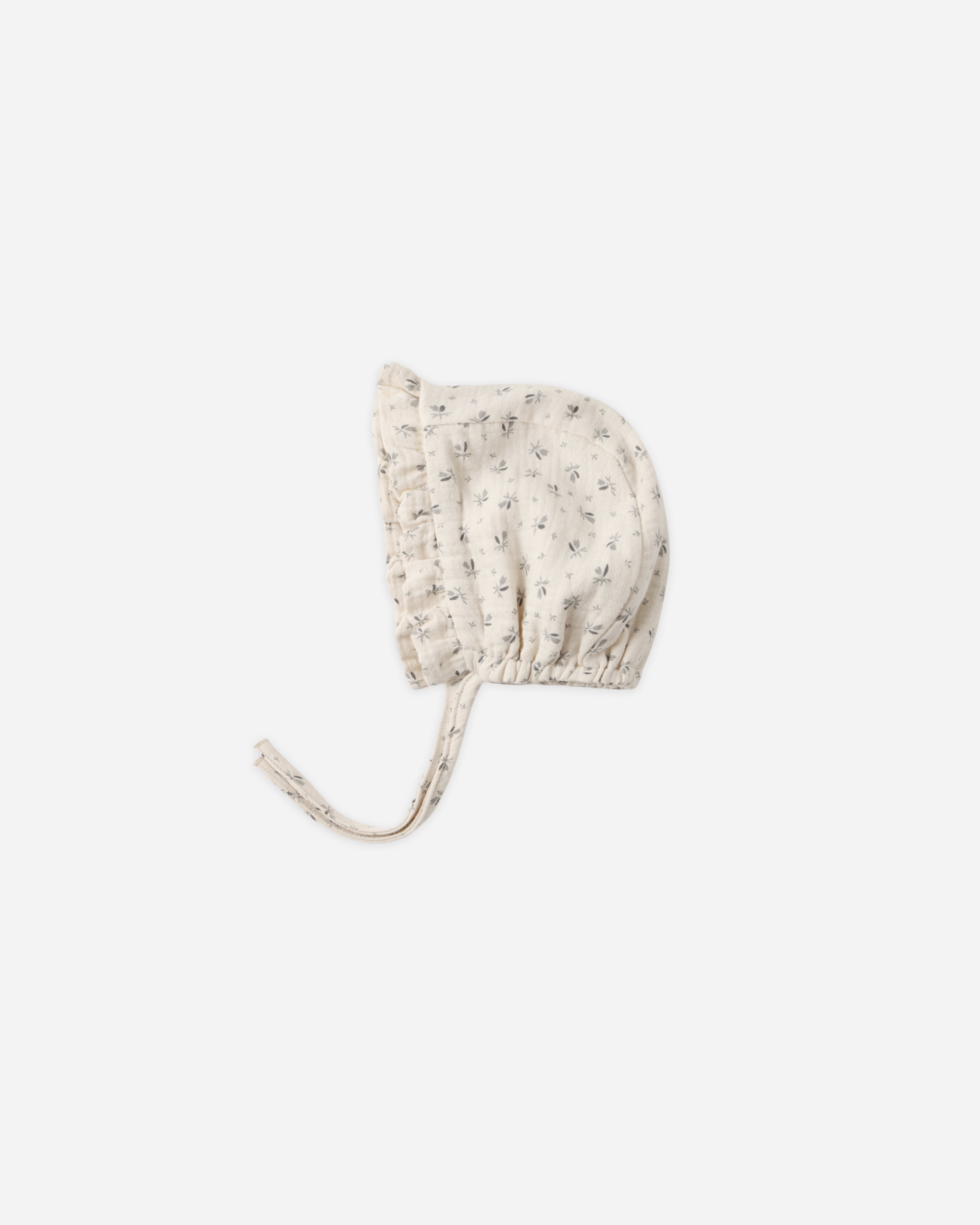 Woven Ruffle Bonnet || Bluebell