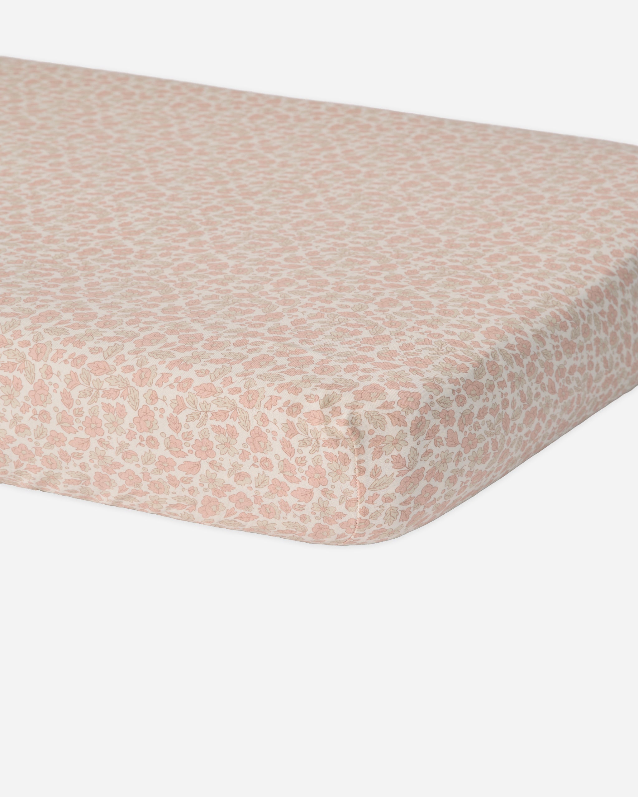 Woven Crib Sheet Pink Blossom - Rylee + Cru | Kids Clothes | Trendy Baby Clothes | Modern Infant Outfits |