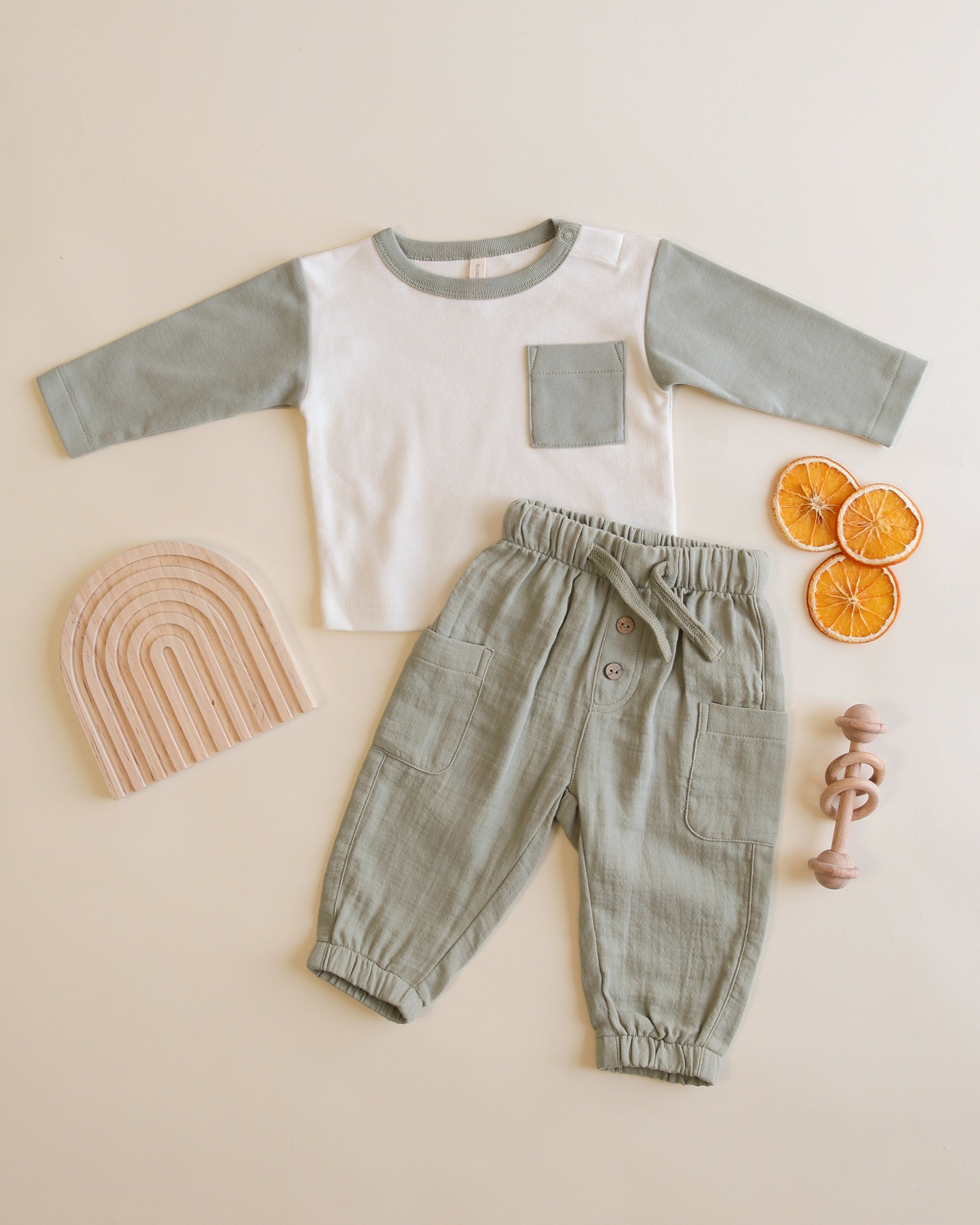 Long Sleeve Raglan Tee || Fern