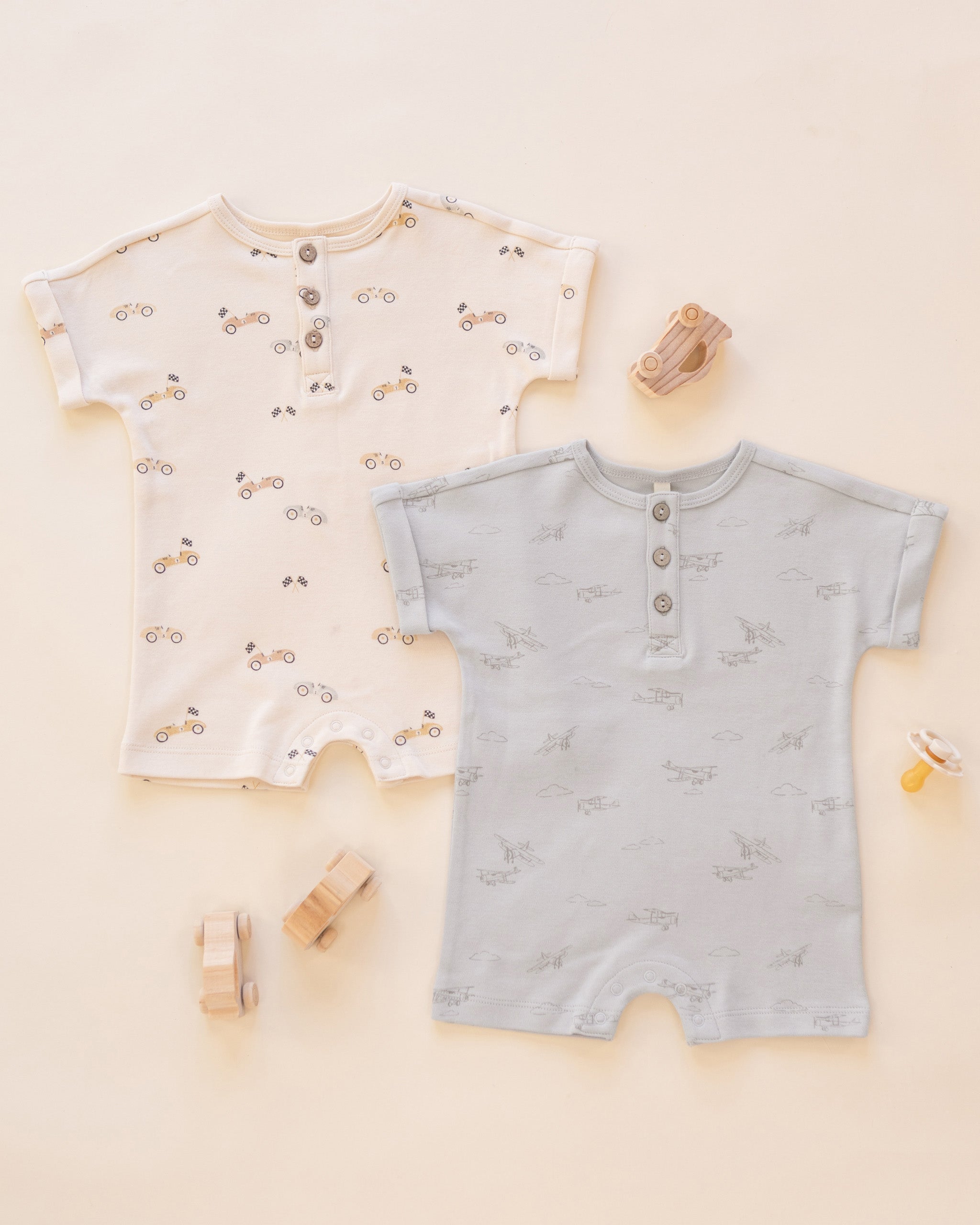 Short Sleeve One-Piece Airplanes - Rylee + Cru | Kids Clothes | Trendy Baby Clothes | Modern Infant Outfits |
