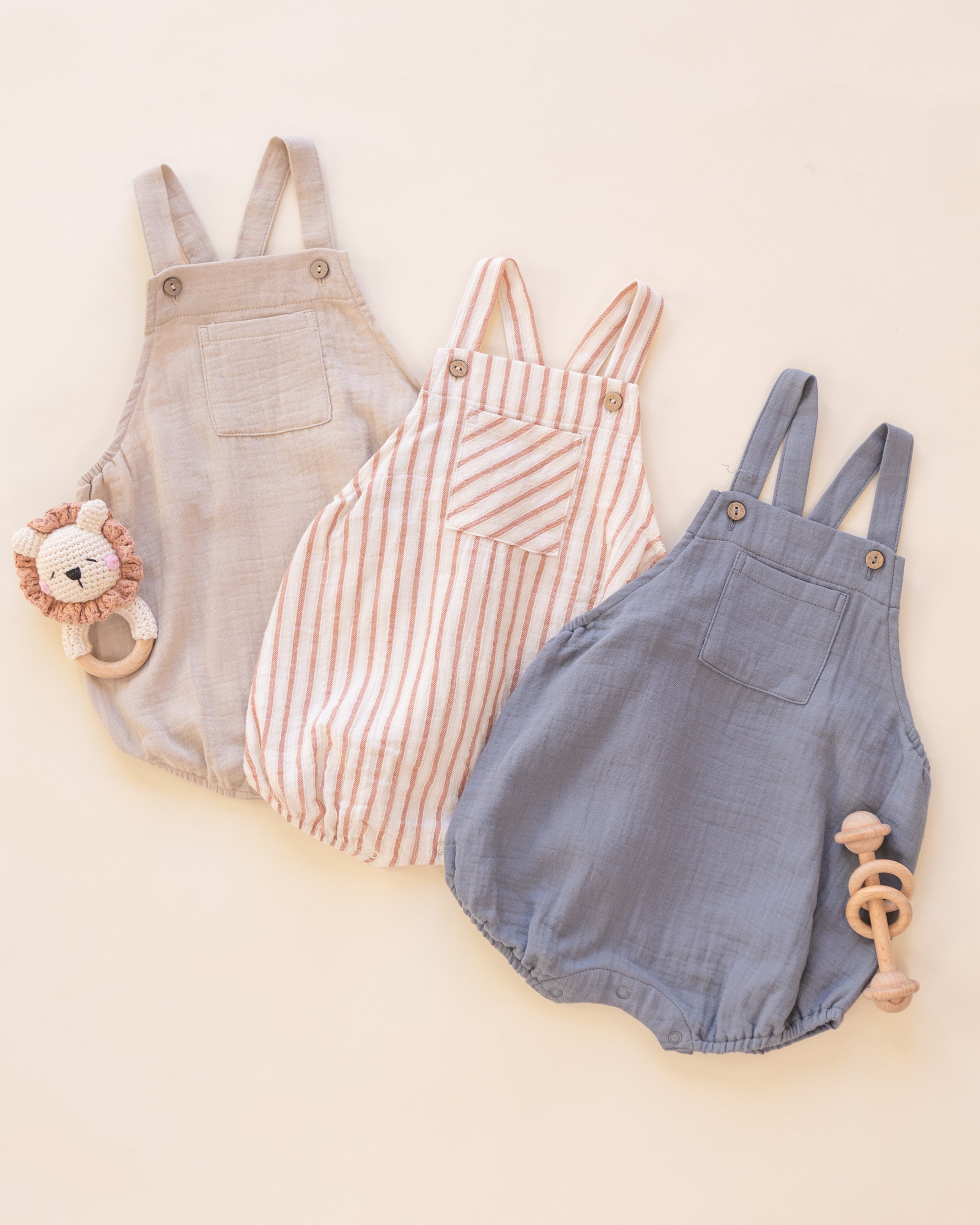 Hayes Romper Oat - Rylee + Cru | Kids Clothes | Trendy Baby Clothes | Modern Infant Outfits |