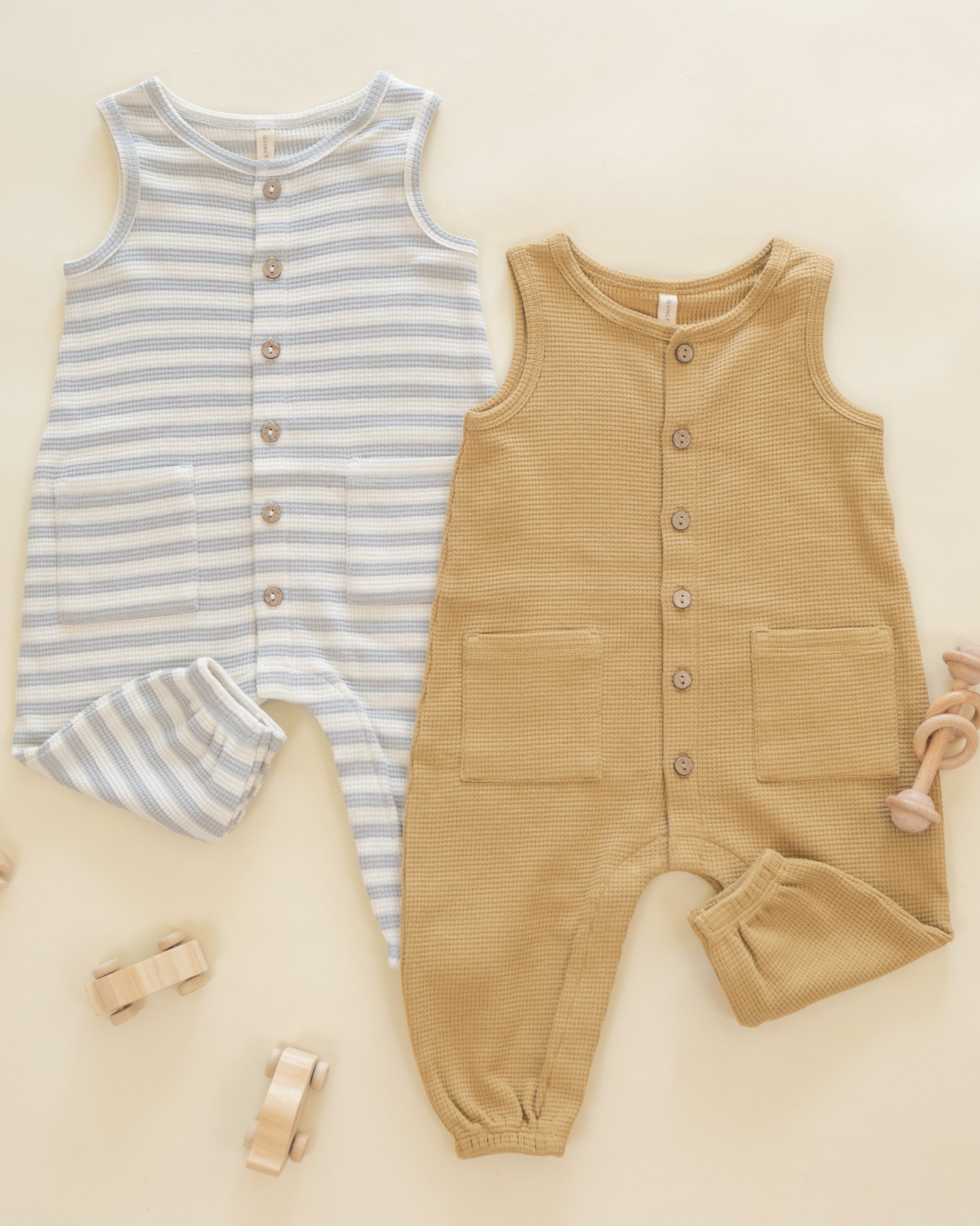 Waffle Jumpsuit Honey - Rylee + Cru | Kids Clothes | Trendy Baby Clothes | Modern Infant Outfits |