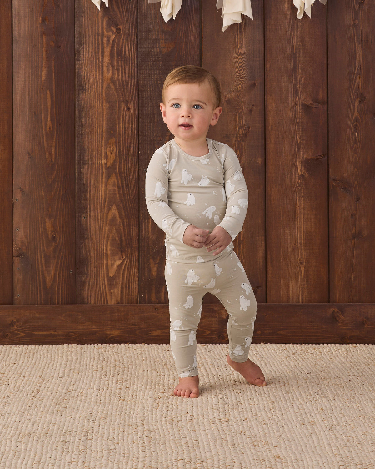 Bamboo Pajama Set Dancing Ghosts - Rylee + Cru | Kids Clothes | Trendy Baby Clothes | Modern Infant Outfits |
