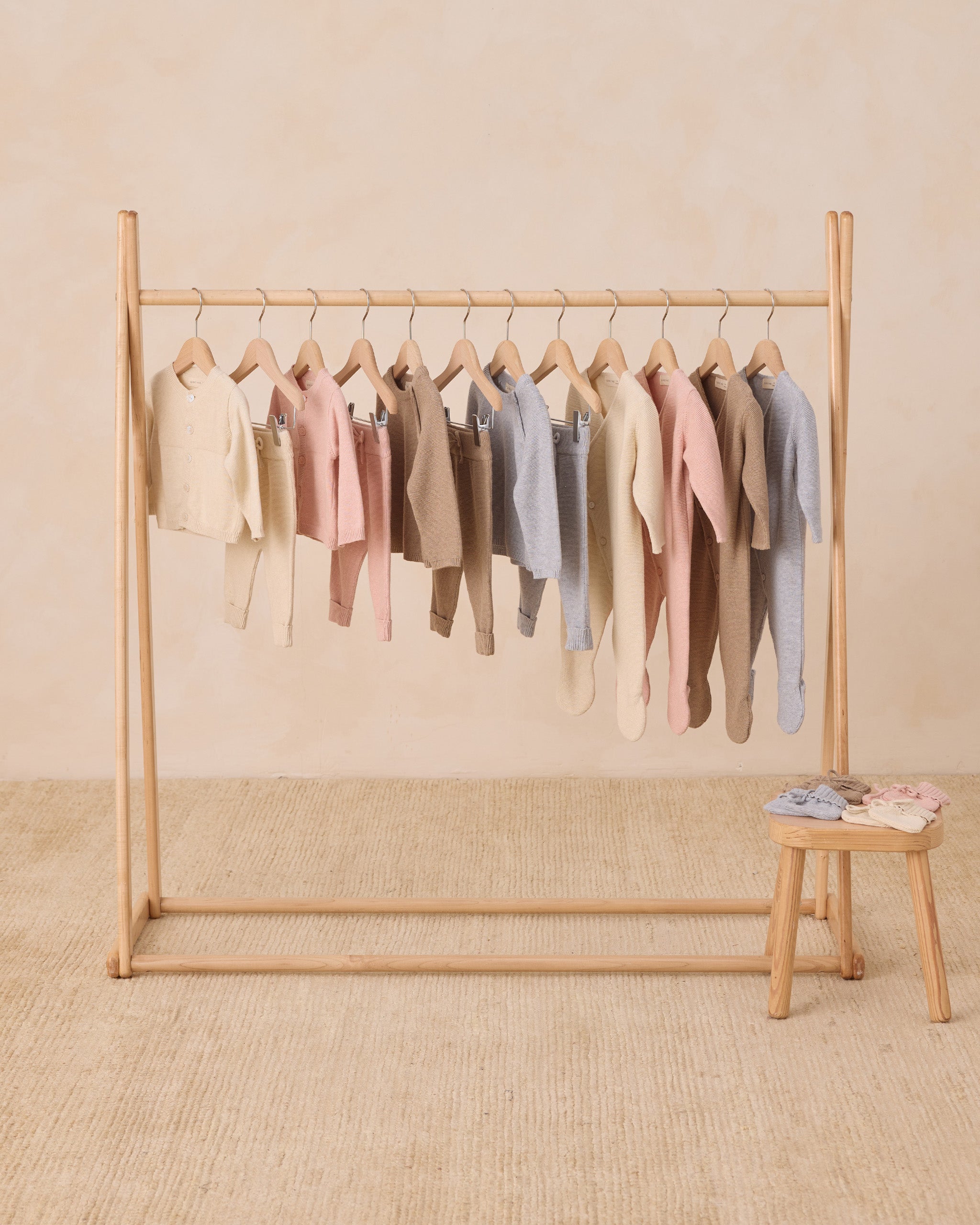 Knit Booties || Heathered Mocha - Rylee + Cru | Kids Clothes | Trendy Baby Clothes | Modern Infant Outfits |