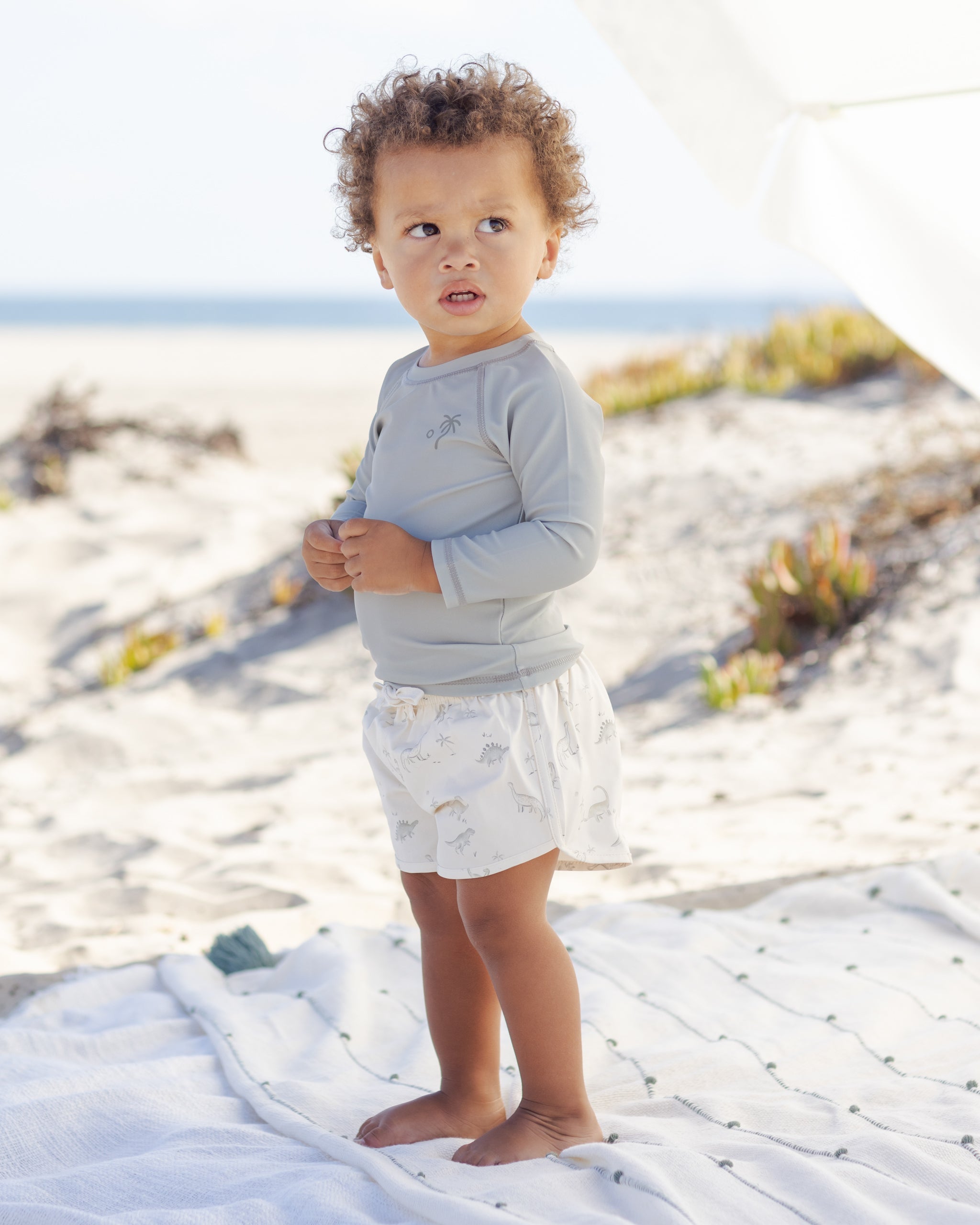 Boys Swim Short Dinosaur - Rylee + Cru | Kids Clothes | Trendy Baby Clothes | Modern Infant Outfits |