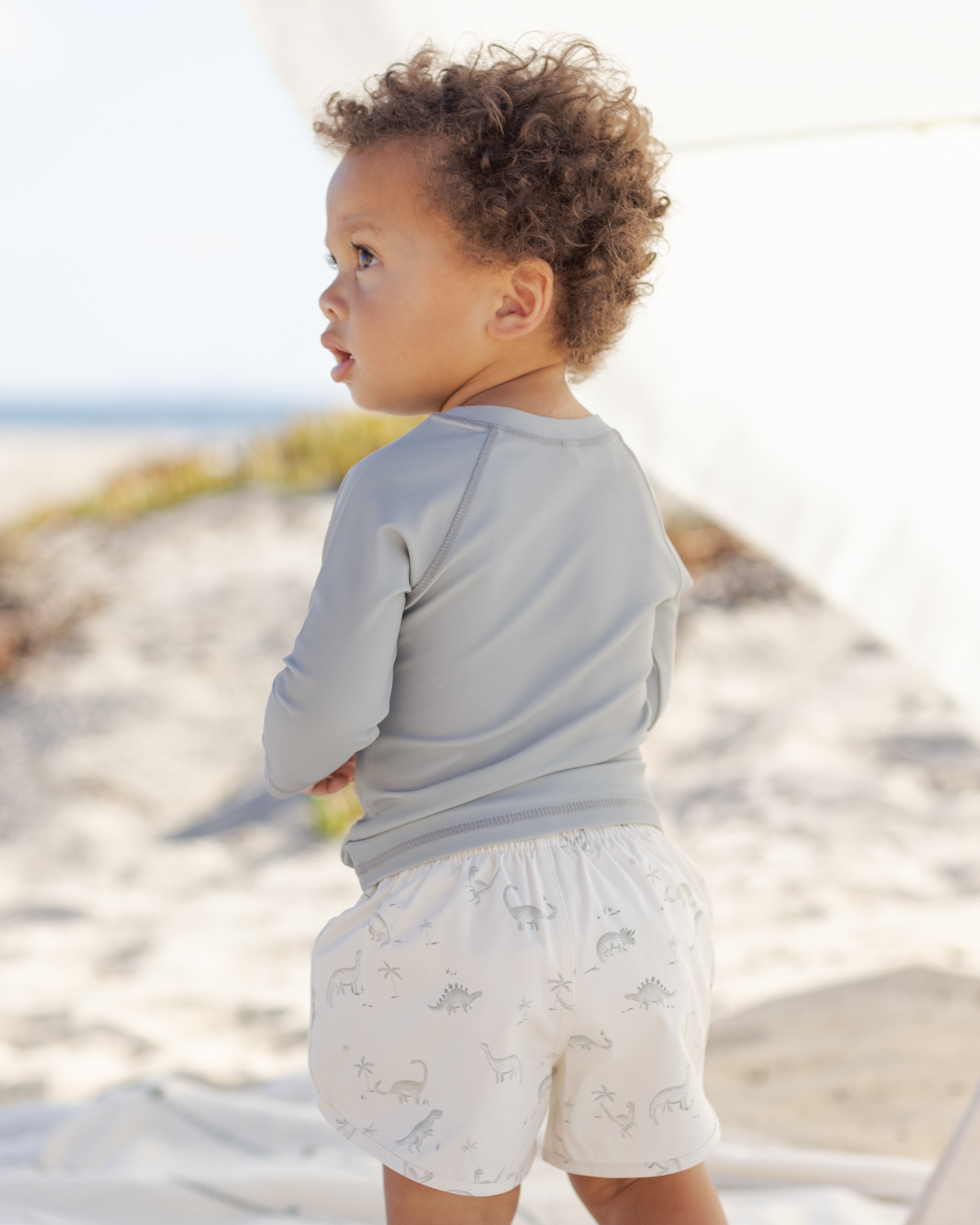 Boys Swim Short Dinosaur - Rylee + Cru | Kids Clothes | Trendy Baby Clothes | Modern Infant Outfits |