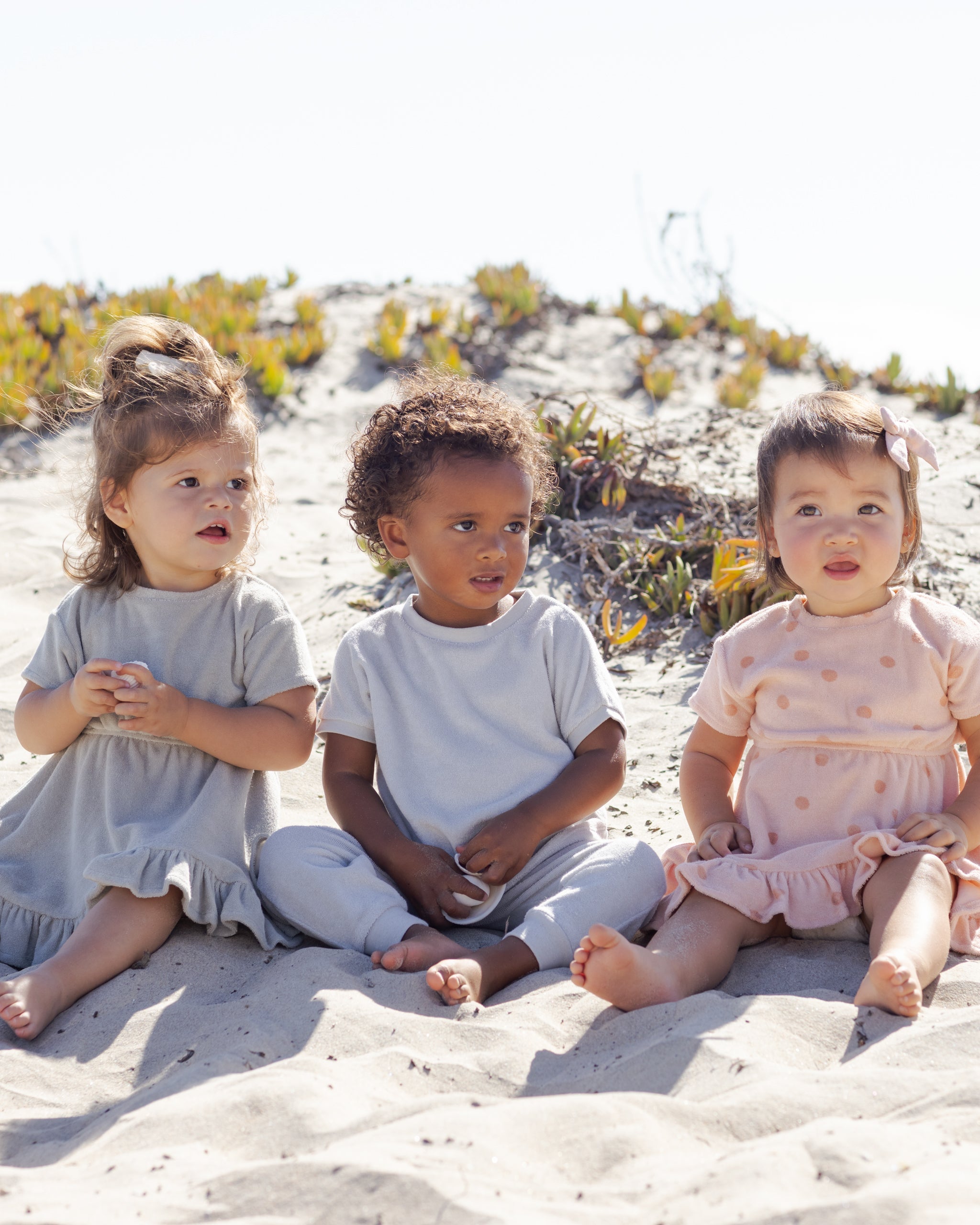 Terry Dress Sage - Rylee + Cru | Kids Clothes | Trendy Baby Clothes | Modern Infant Outfits |