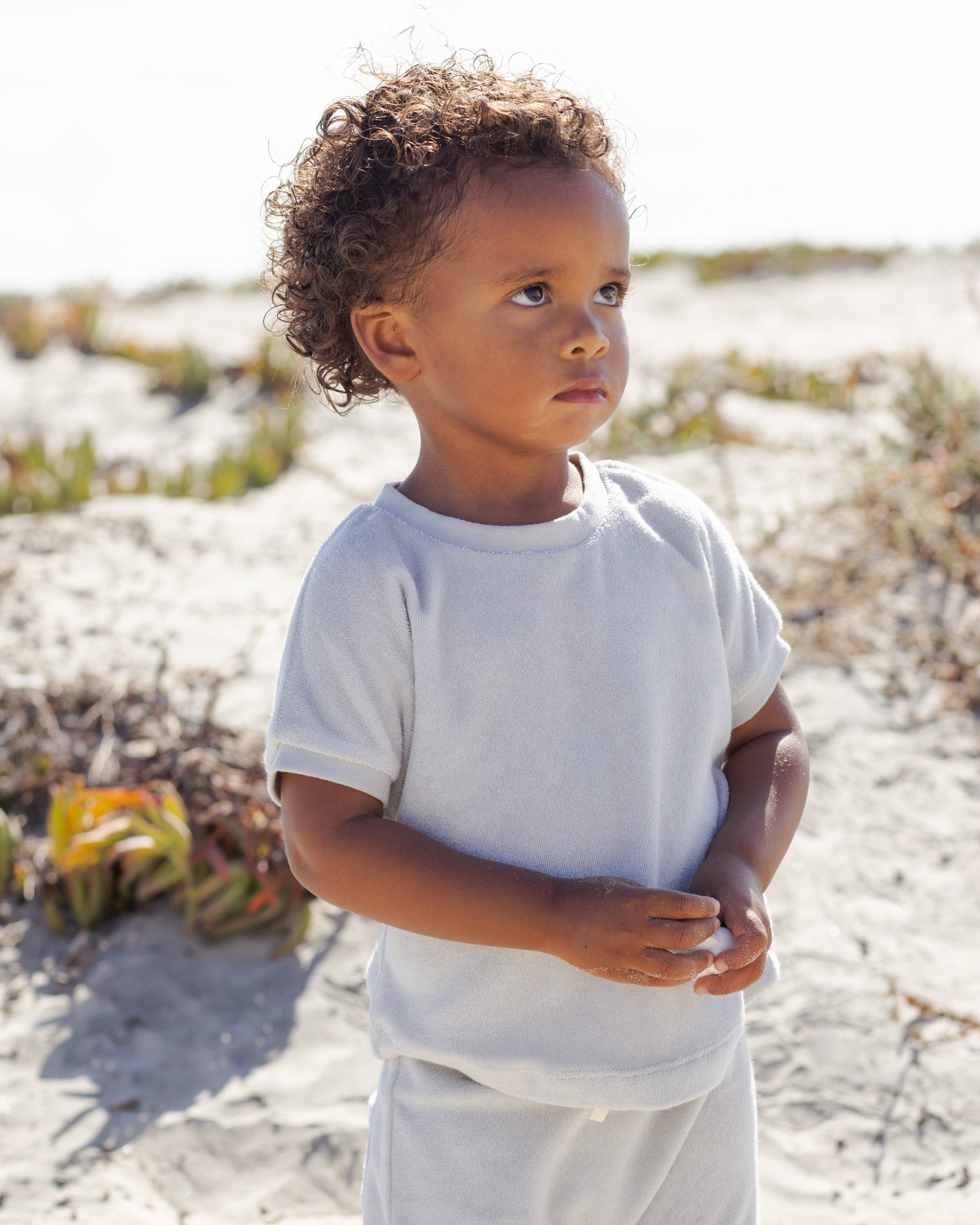 Terry Tee + Pant Set Sky - Rylee + Cru | Kids Clothes | Trendy Baby Clothes | Modern Infant Outfits |