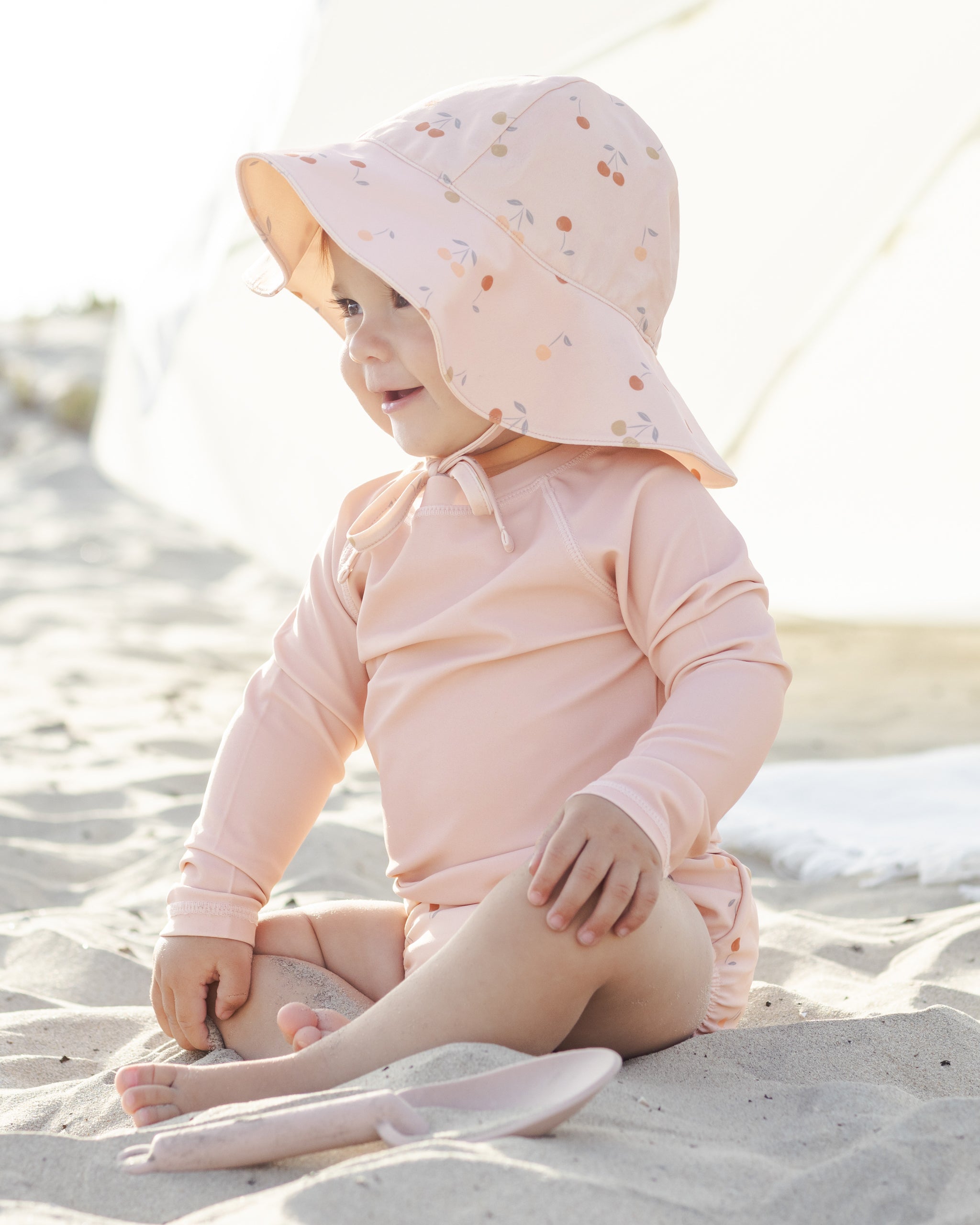 Girls Rashguard Blush - Rylee + Cru | Kids Clothes | Trendy Baby Clothes | Modern Infant Outfits |