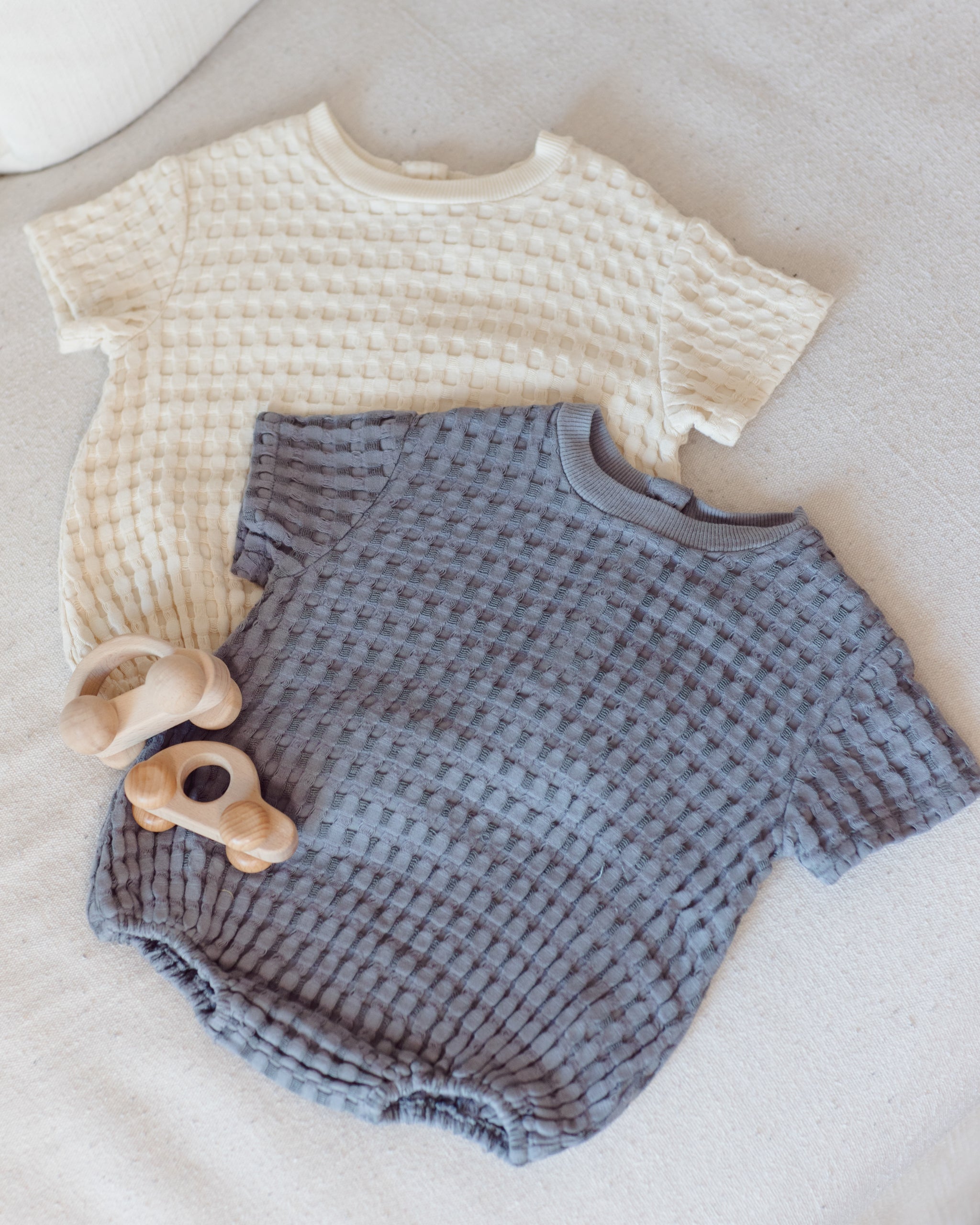 Relaxed Bubble Romper Ocean - Rylee + Cru | Kids Clothes | Trendy Baby Clothes | Modern Infant Outfits |