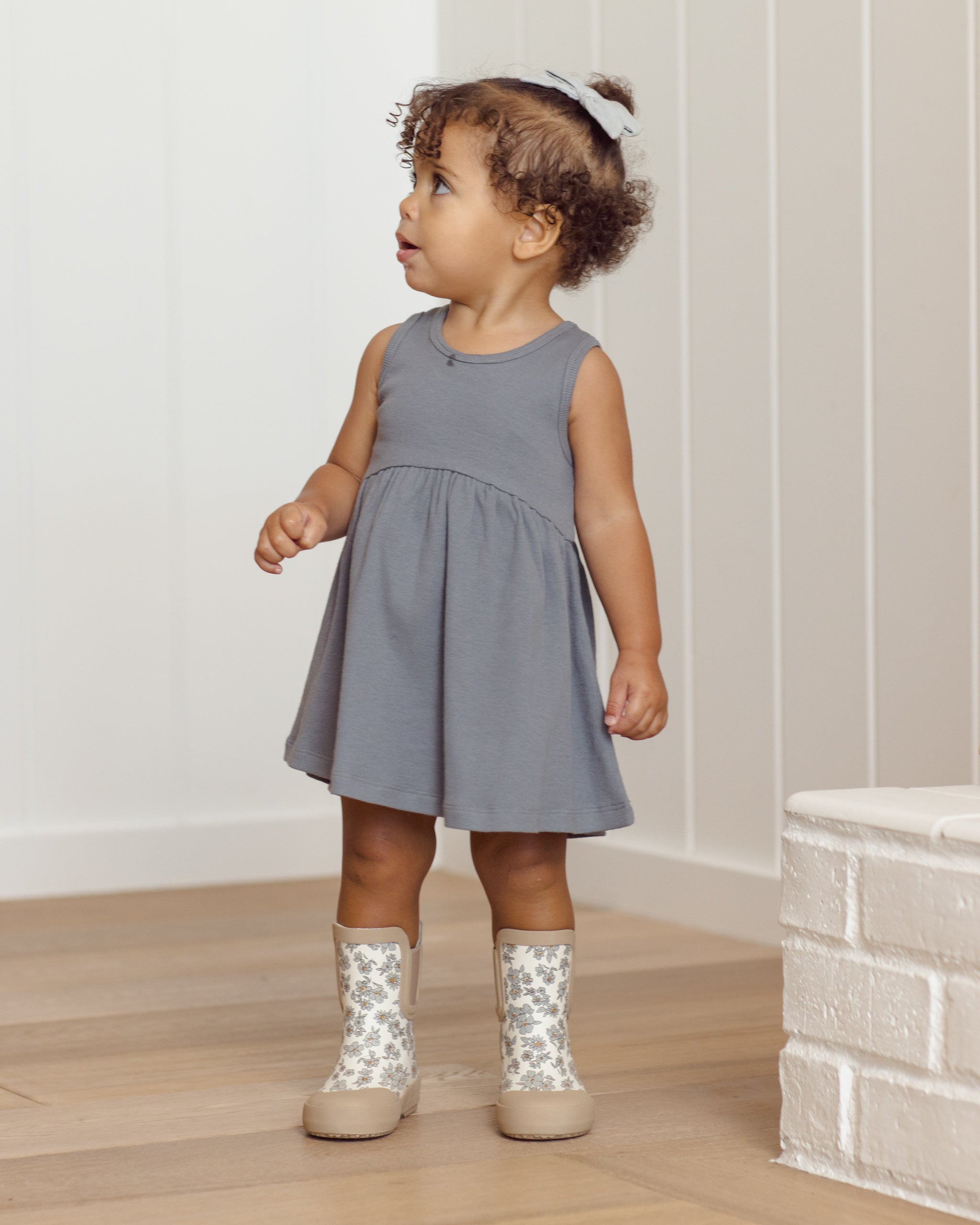 Rain Boots Blue Floral - Rylee + Cru | Kids Clothes | Trendy Baby Clothes | Modern Infant Outfits |