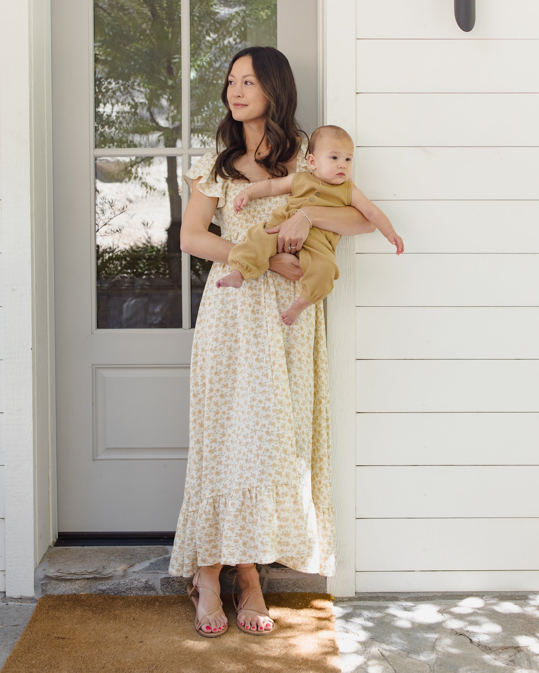 Waffle Jumpsuit Honey - Rylee + Cru | Kids Clothes | Trendy Baby Clothes | Modern Infant Outfits |