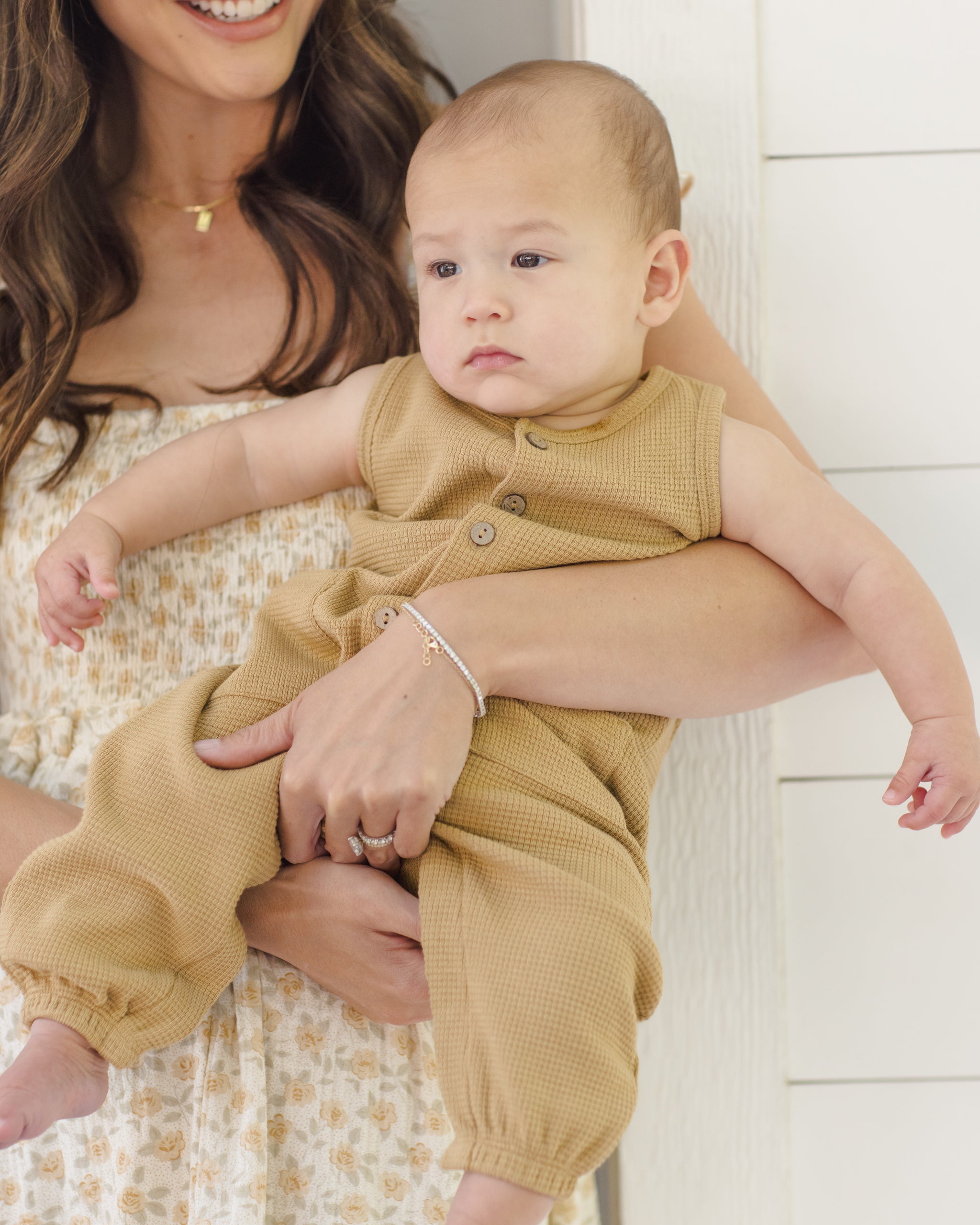 Waffle Jumpsuit Honey - Rylee + Cru | Kids Clothes | Trendy Baby Clothes | Modern Infant Outfits |
