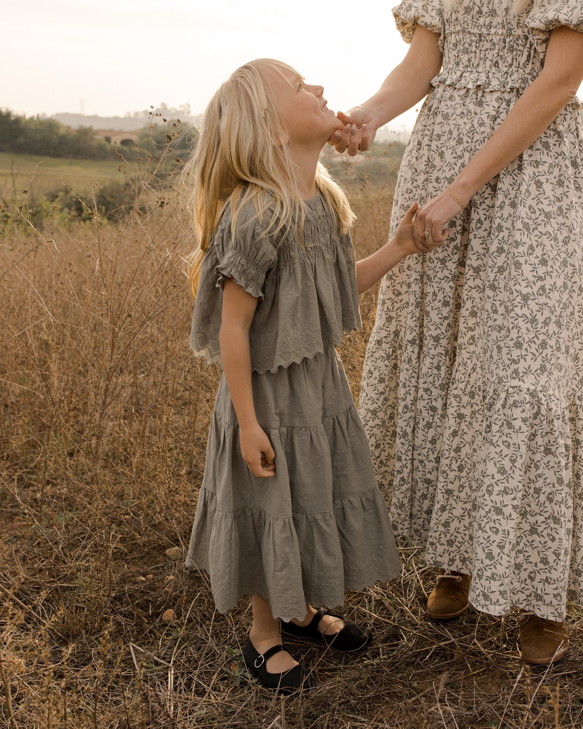 Ruffle Tiered Midi Skirt || Laurel