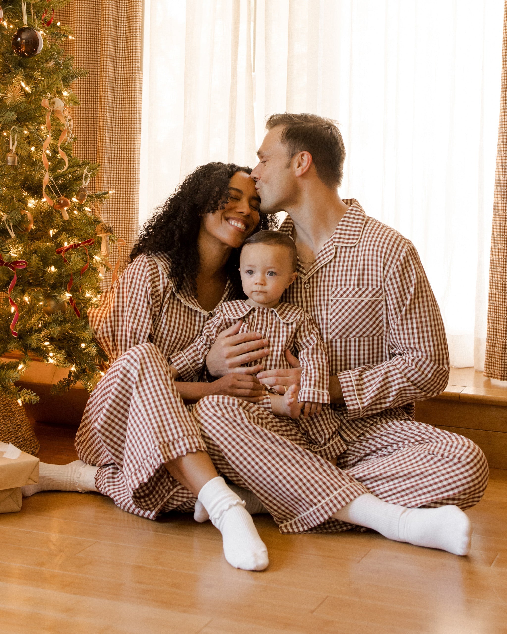 Men's Pajama Top | Brick Gingham