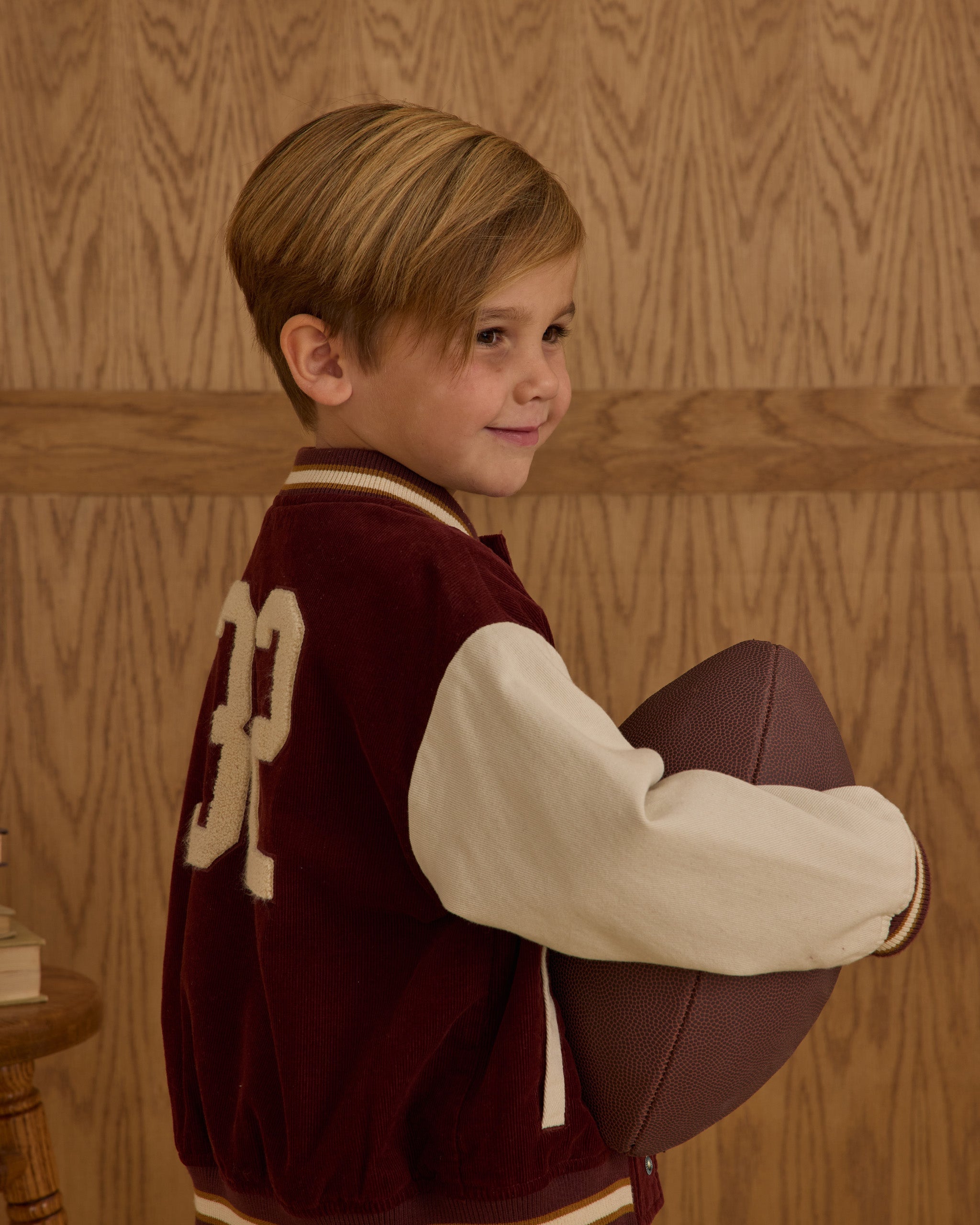 Varsity Jacket || Burgundy