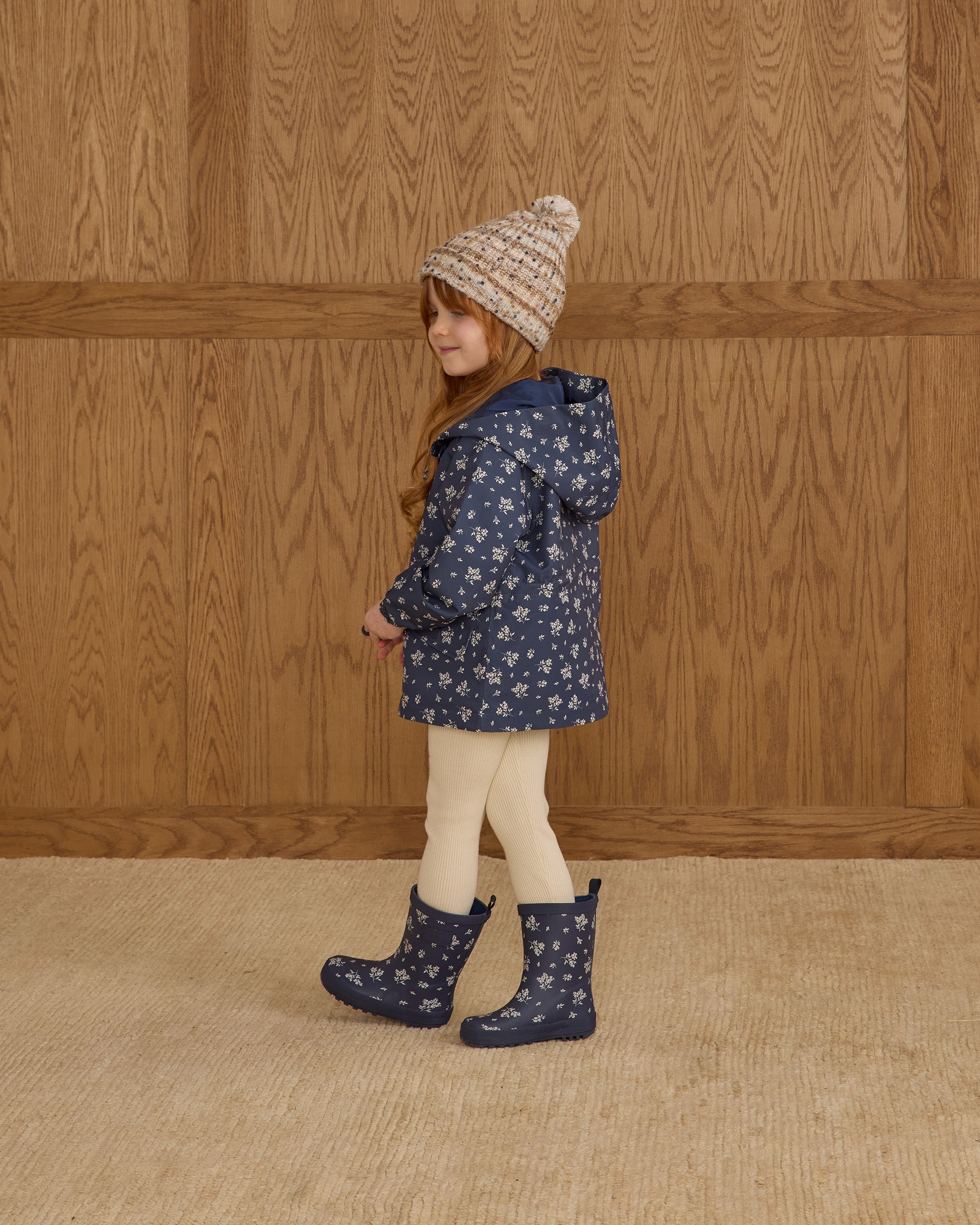 Rainboot || Blue Floral