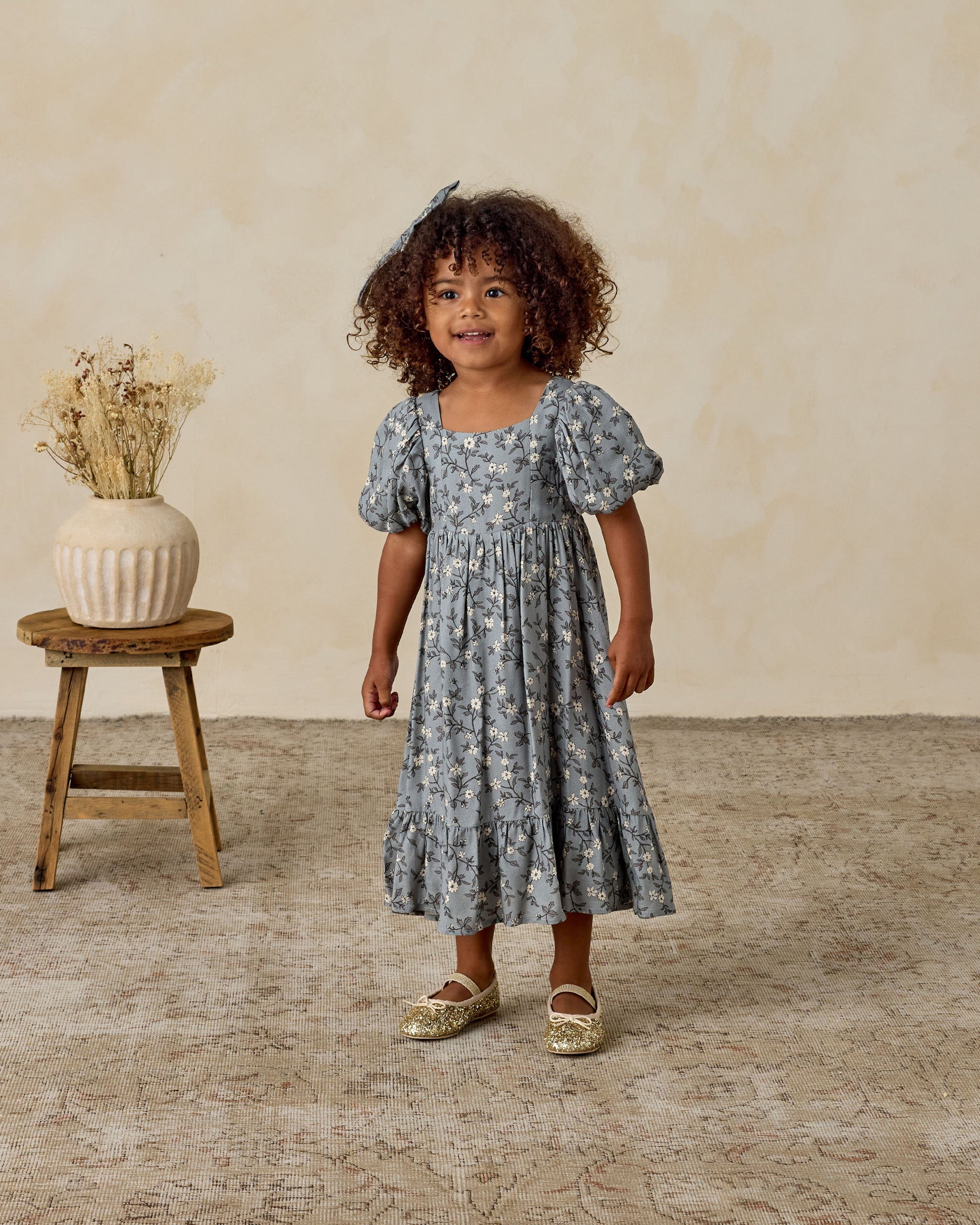 Augusta Dress | French Blue Floral