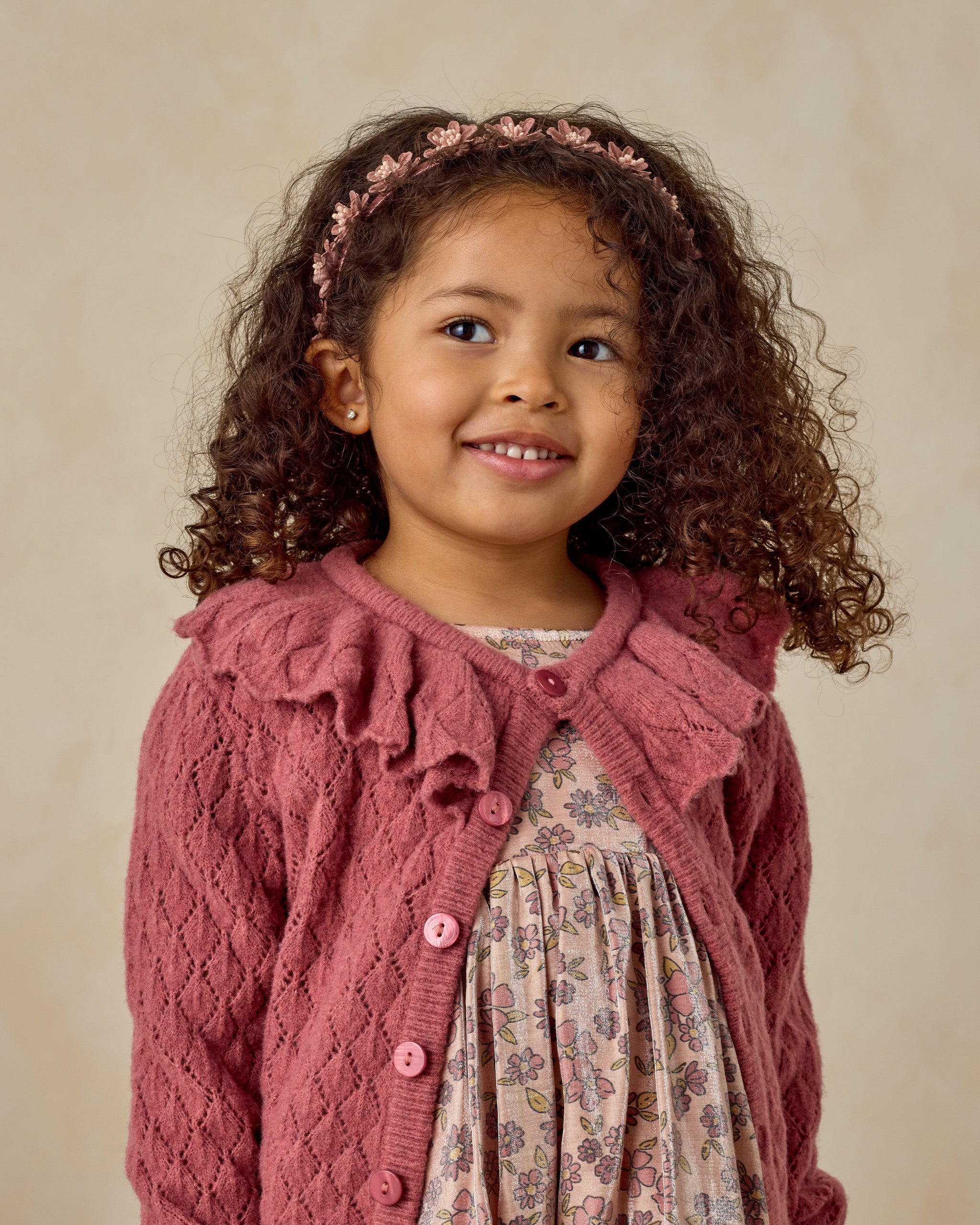 Floral Headband | Raspberry