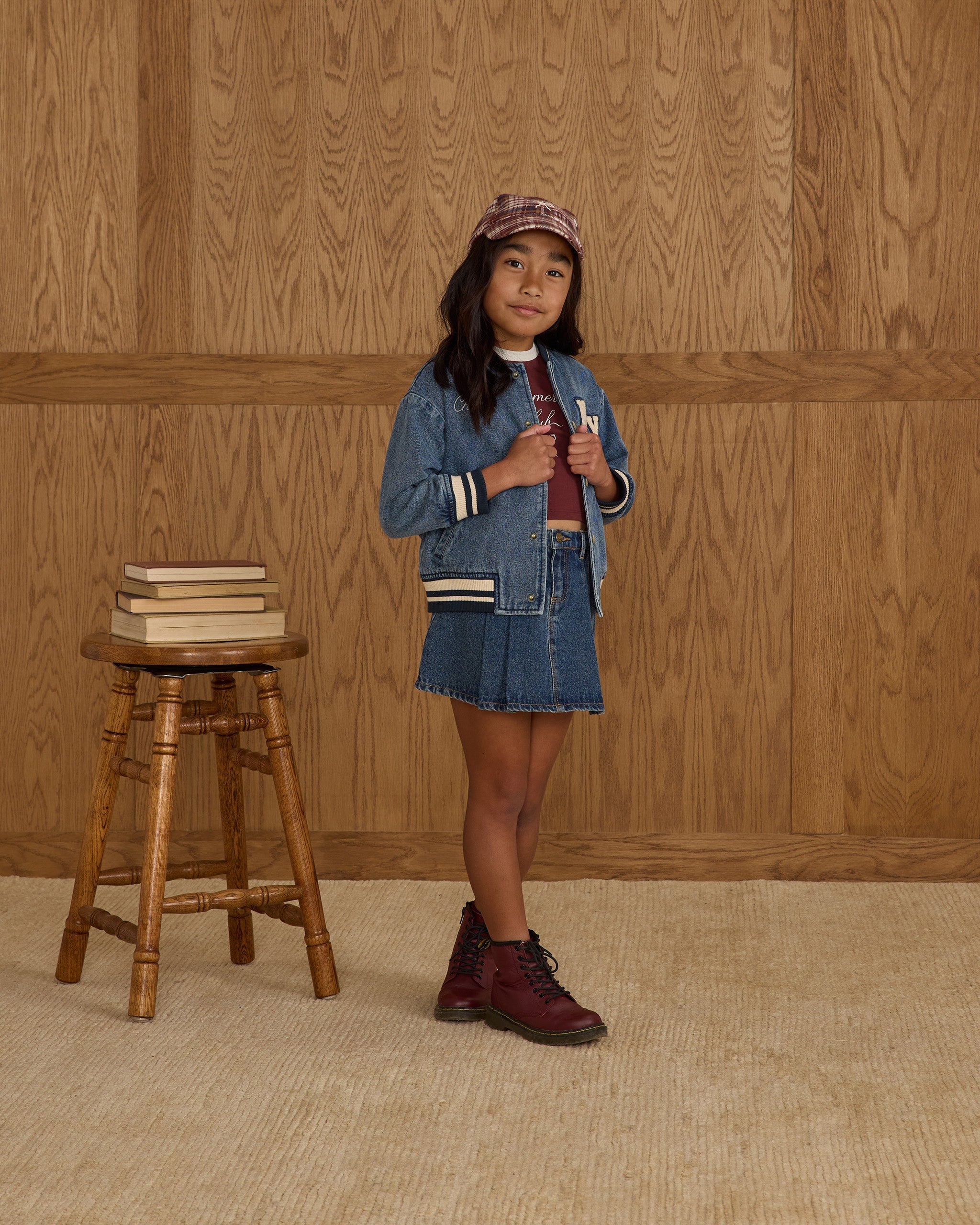 Varsity Jacket || Indigo Denim